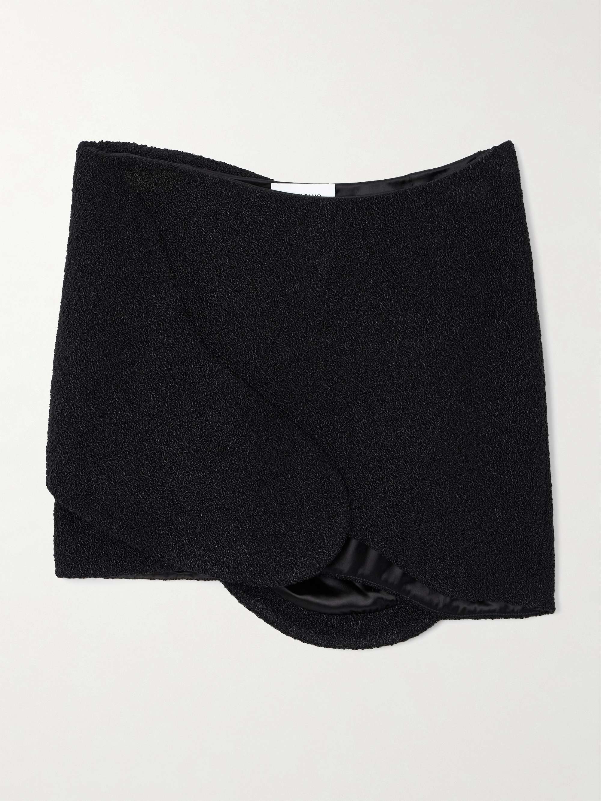 Bouclé mini skirt view