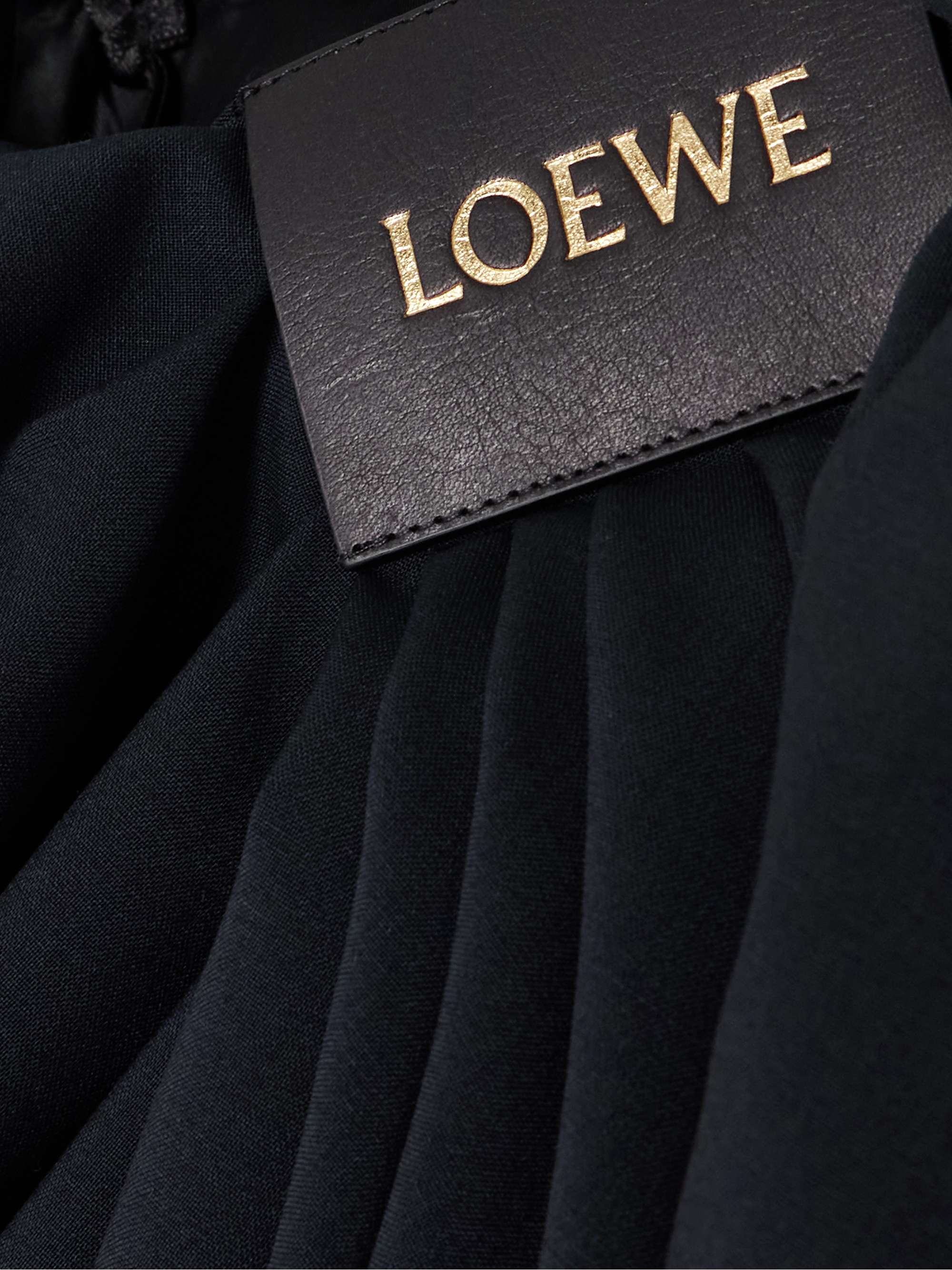 Paneled draped wool pants view