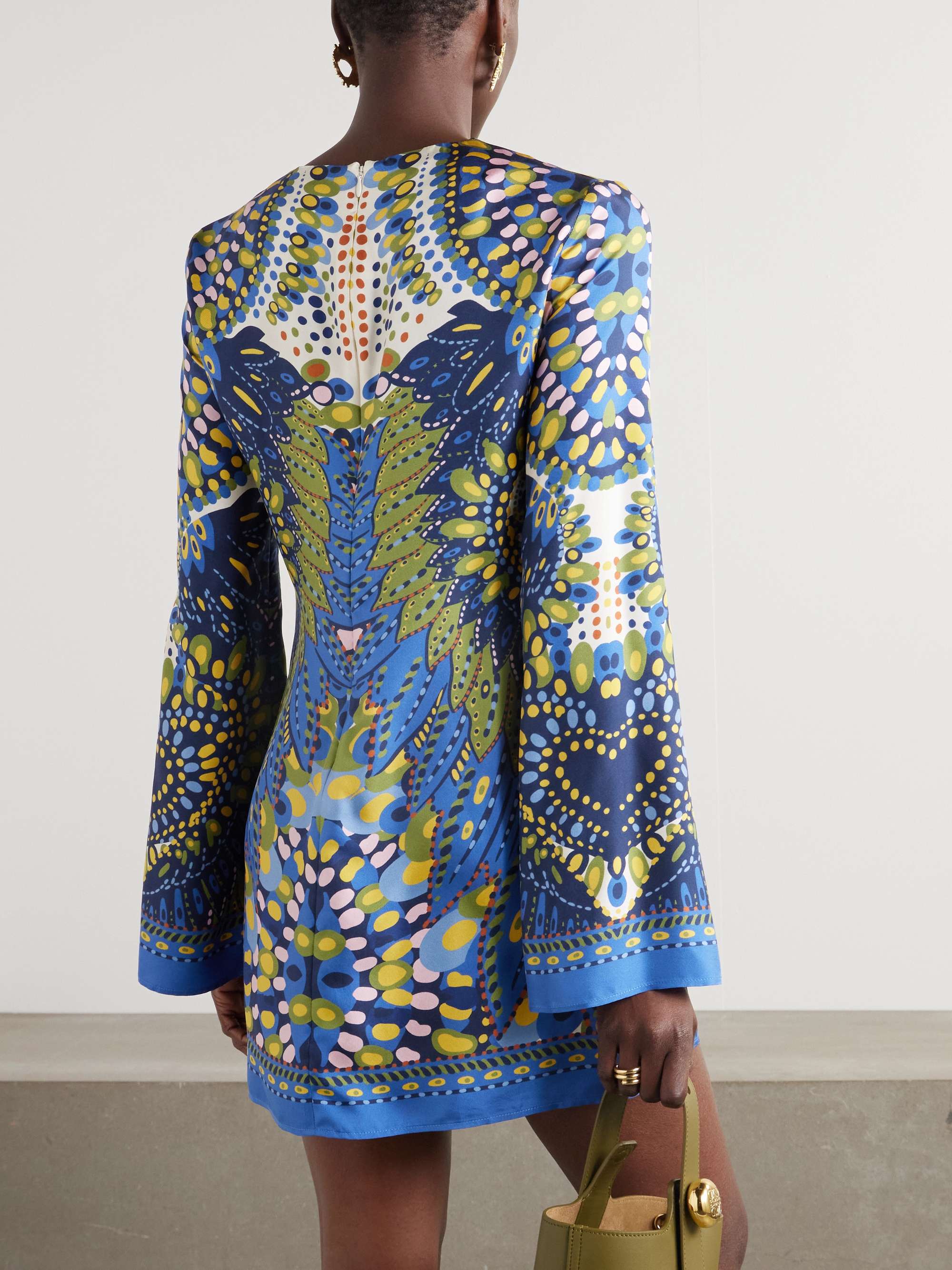 Supreme Swing printed silk-twill mini dress view