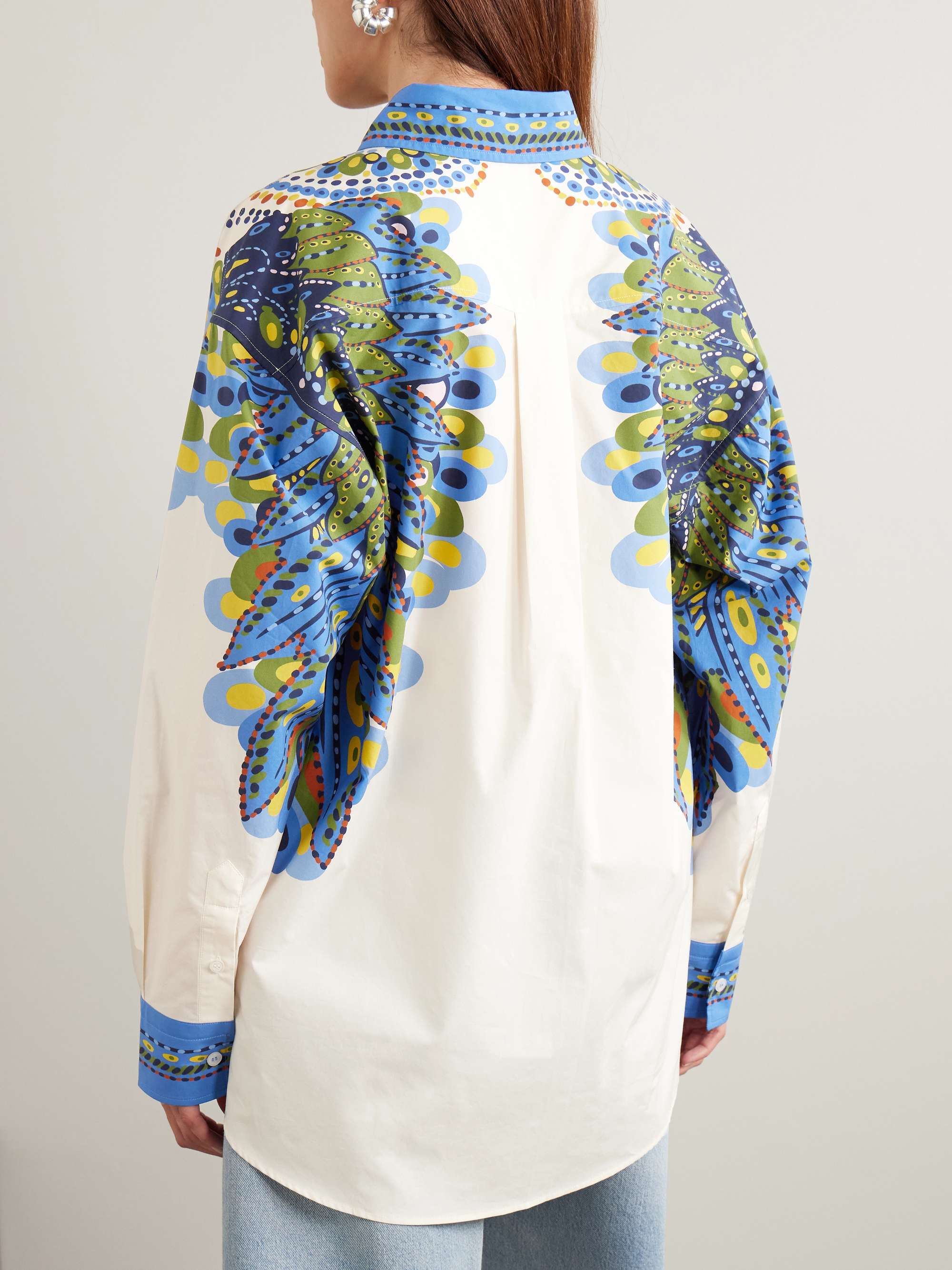 Better Than Your Boyfriend's printed cotton-poplin shirt view