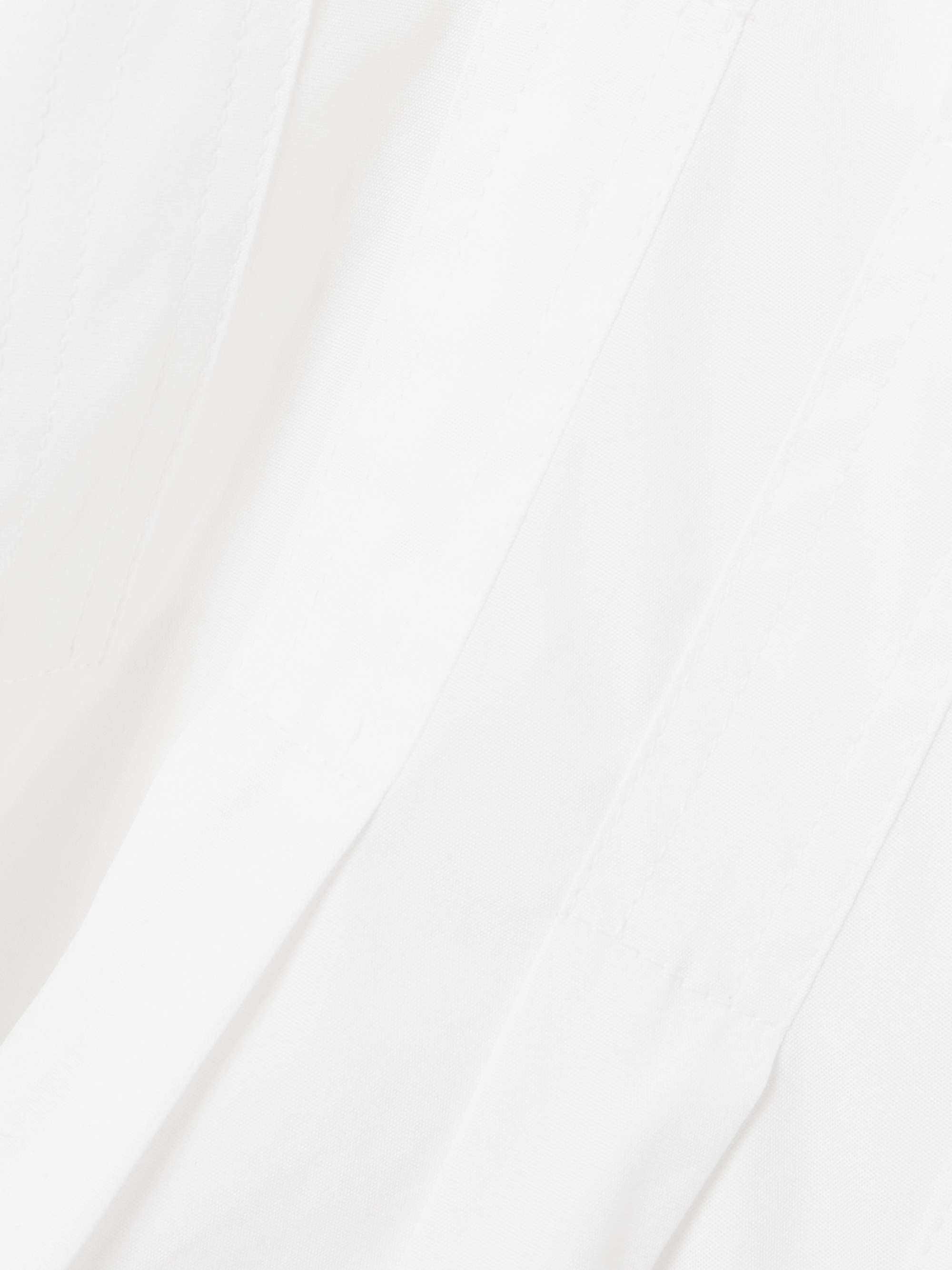 Primrose cotton-poplin peplum shirt view