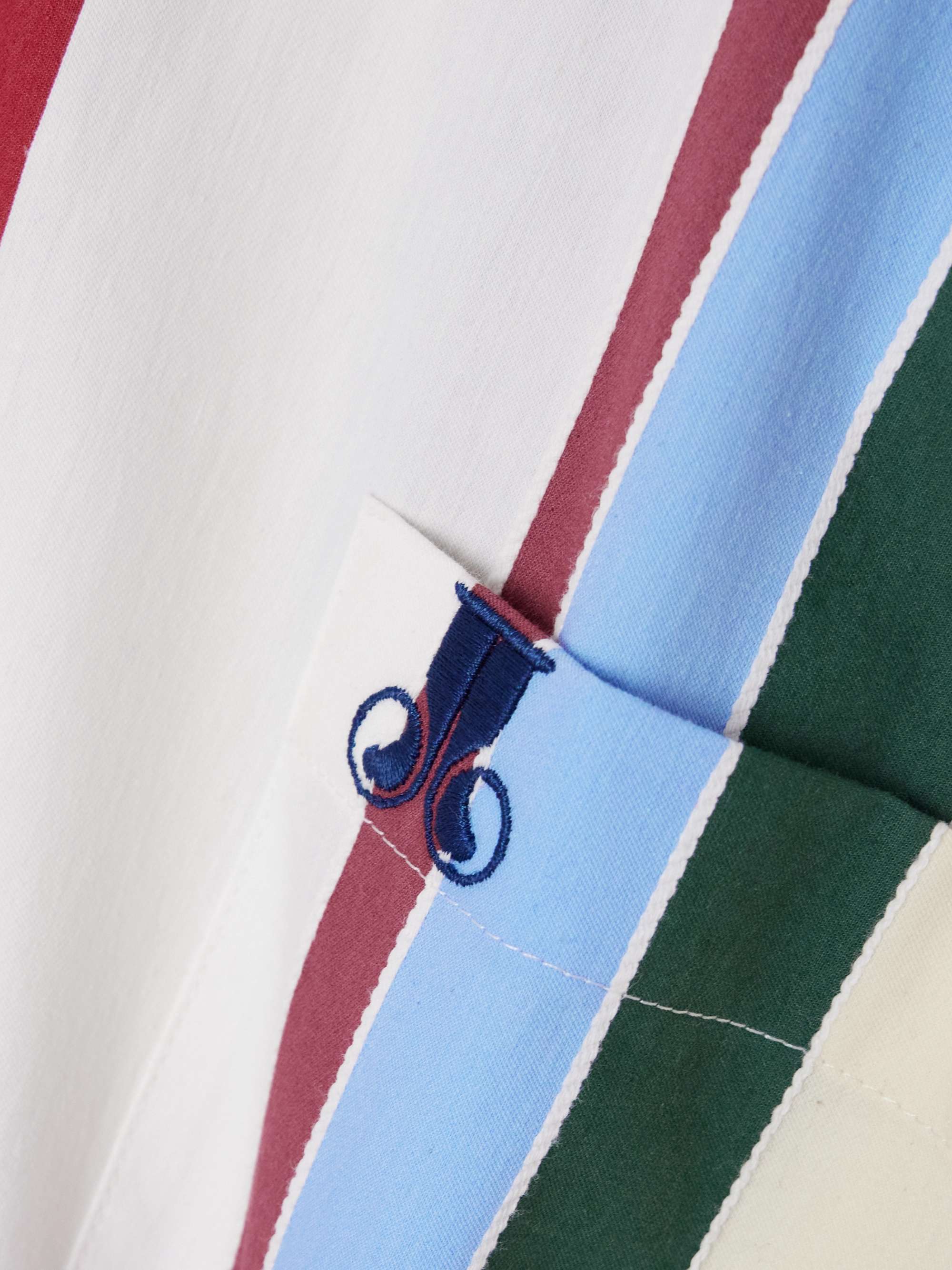 Better Than Your Boyfriend striped cotton-blend poplin shirt view