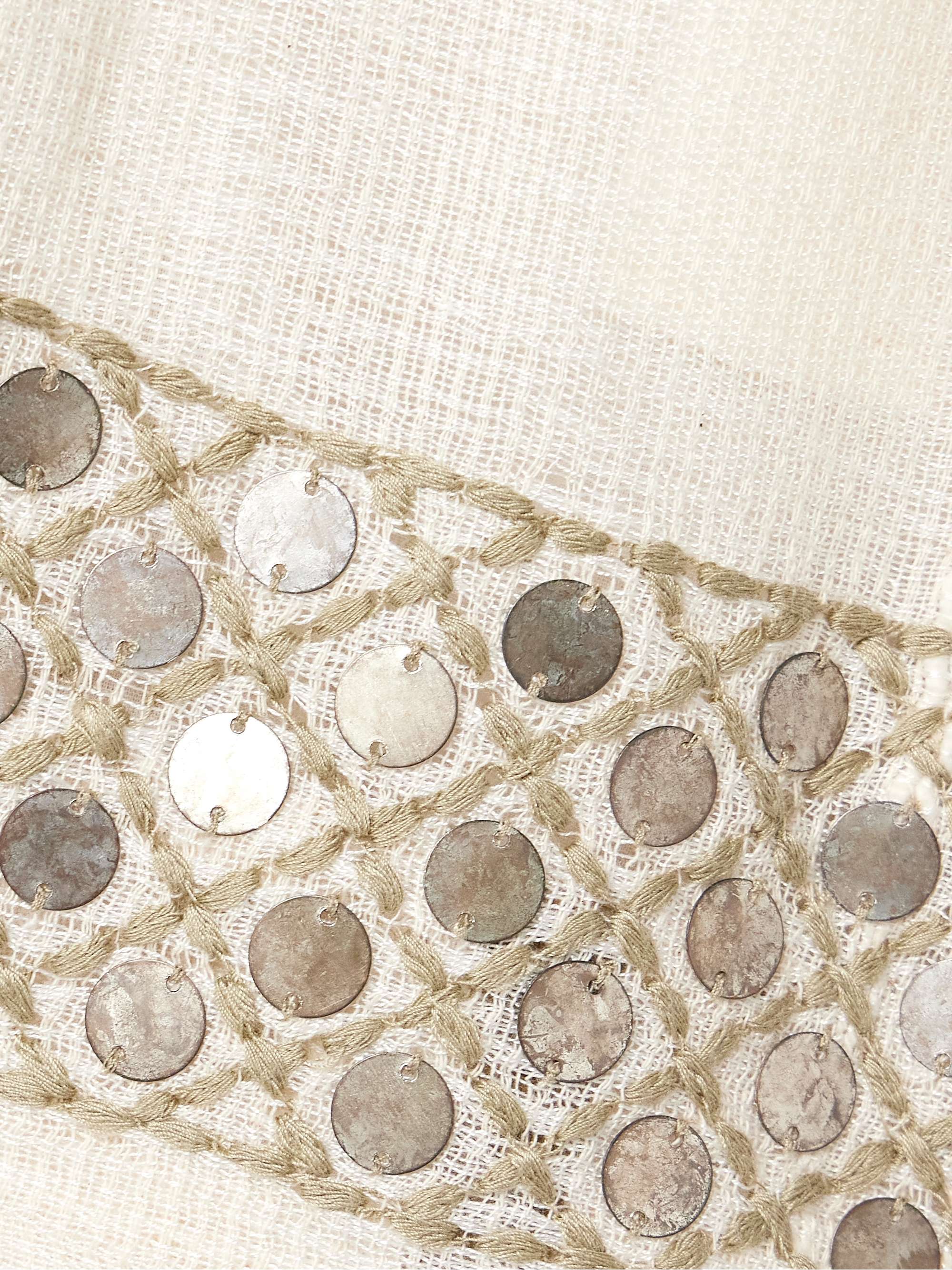 Deena embellished cotton-blend shorts view