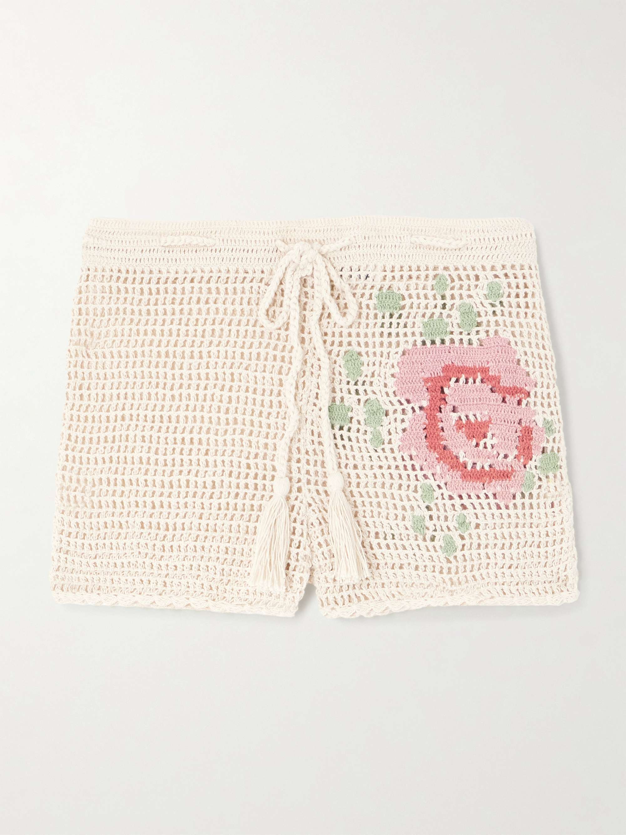 Salem crocheted cotton shorts view