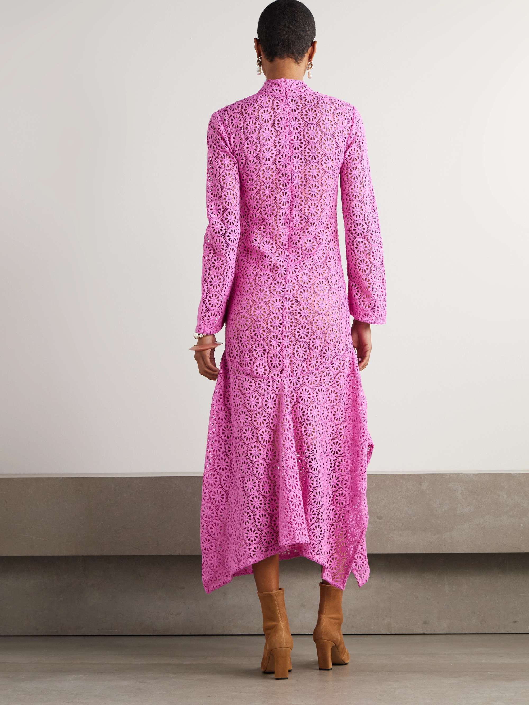 Laila cotton-lace midi dress view