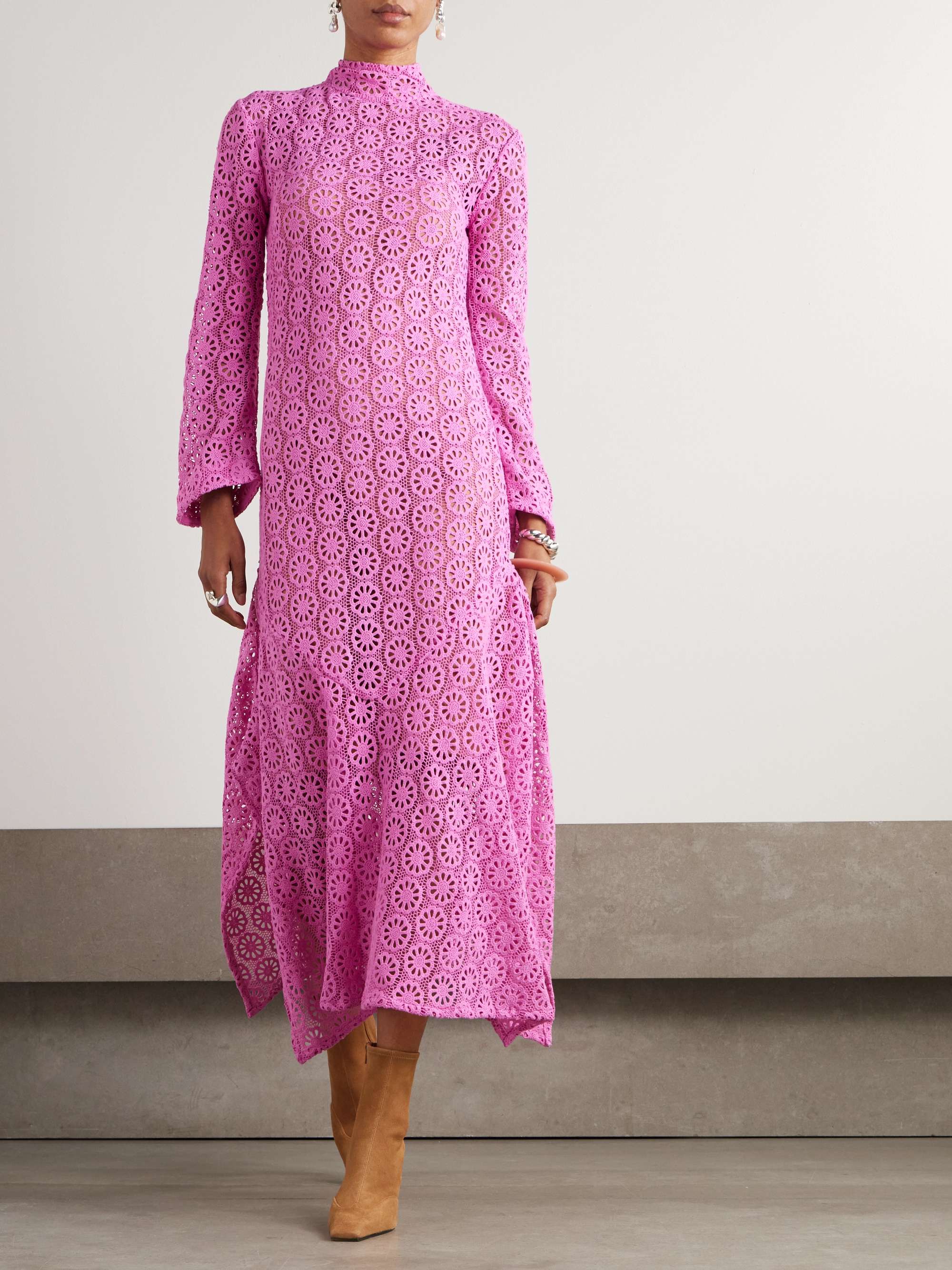 Laila cotton-lace midi dress view