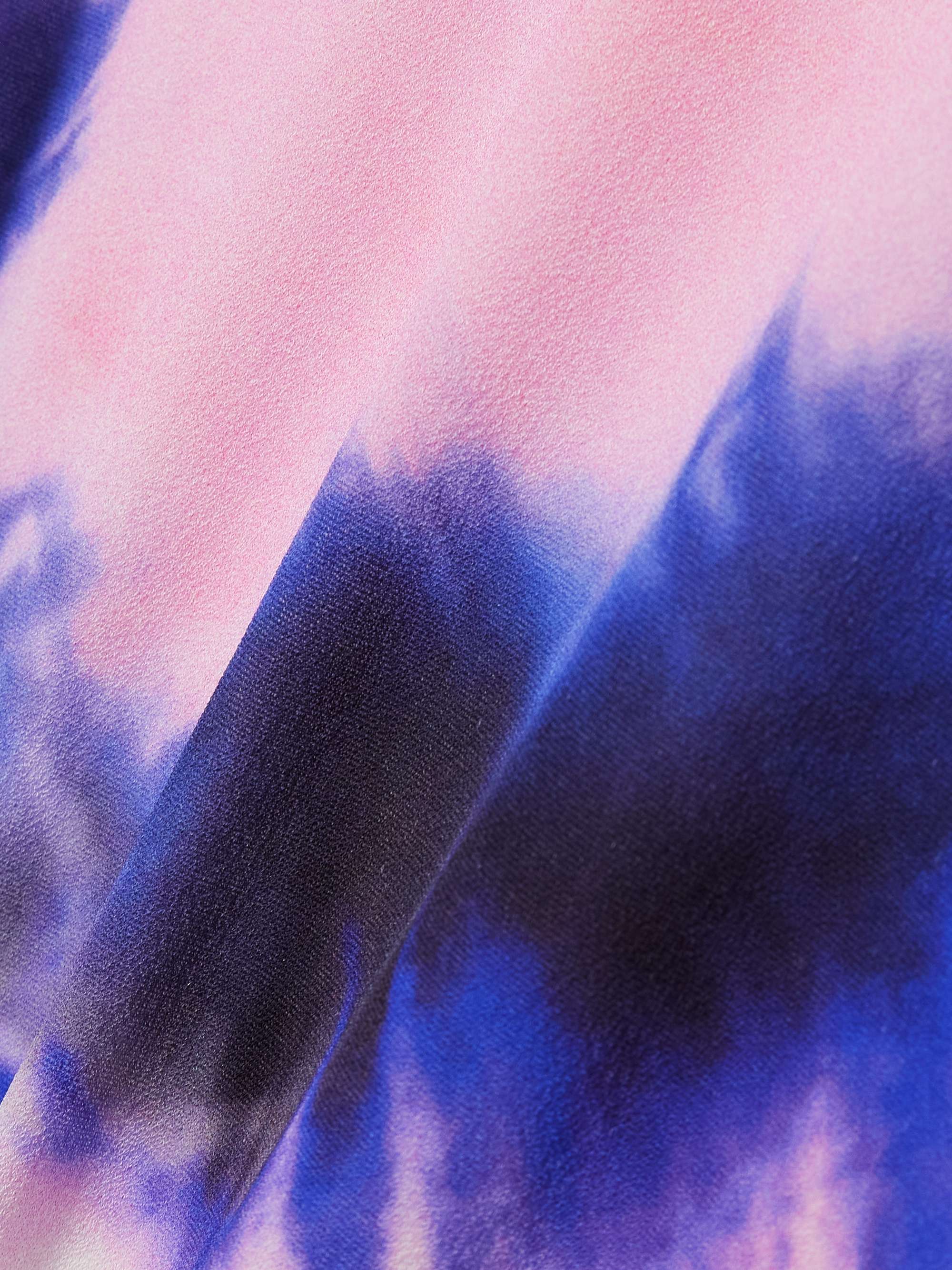 Open-back tie-dyed stretch-crepe maxi dress view