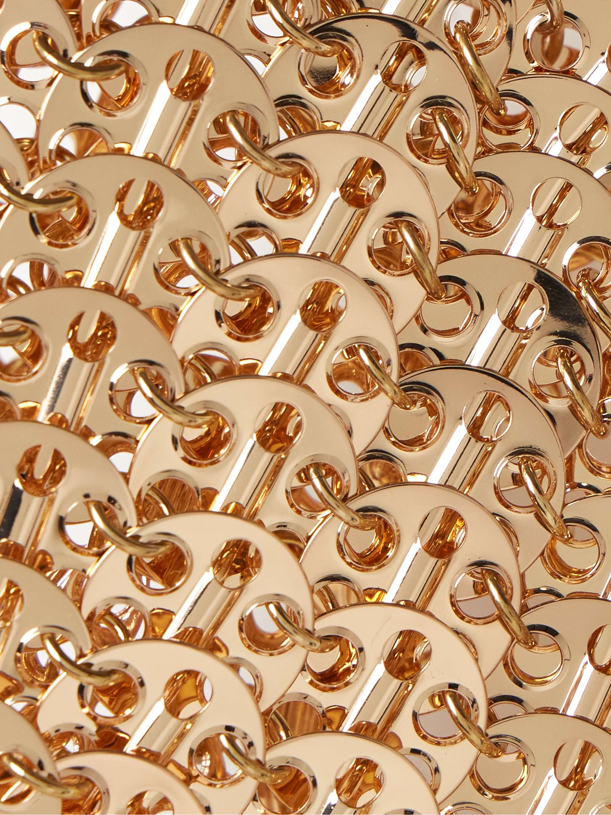 Cropped chainmail tank view