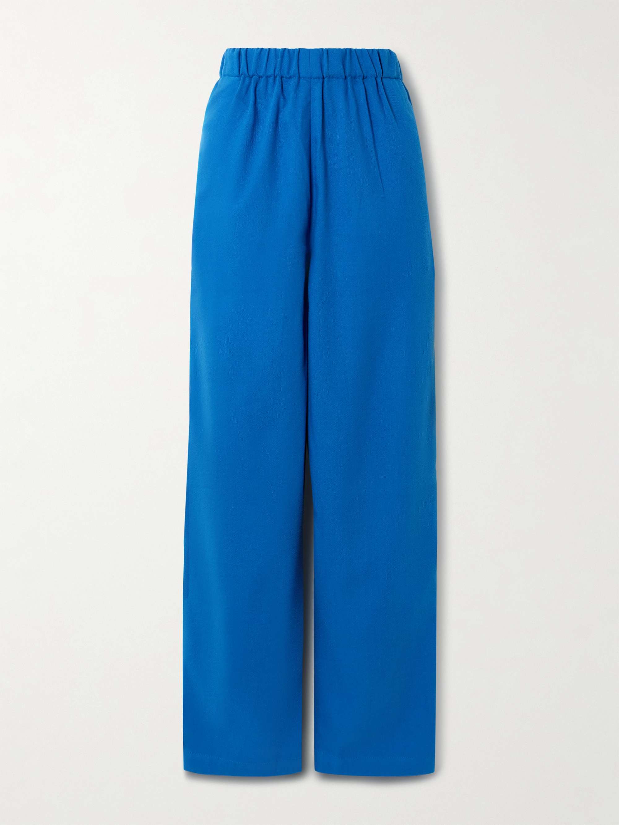 Palazzo cotton-blend wide-leg pants view