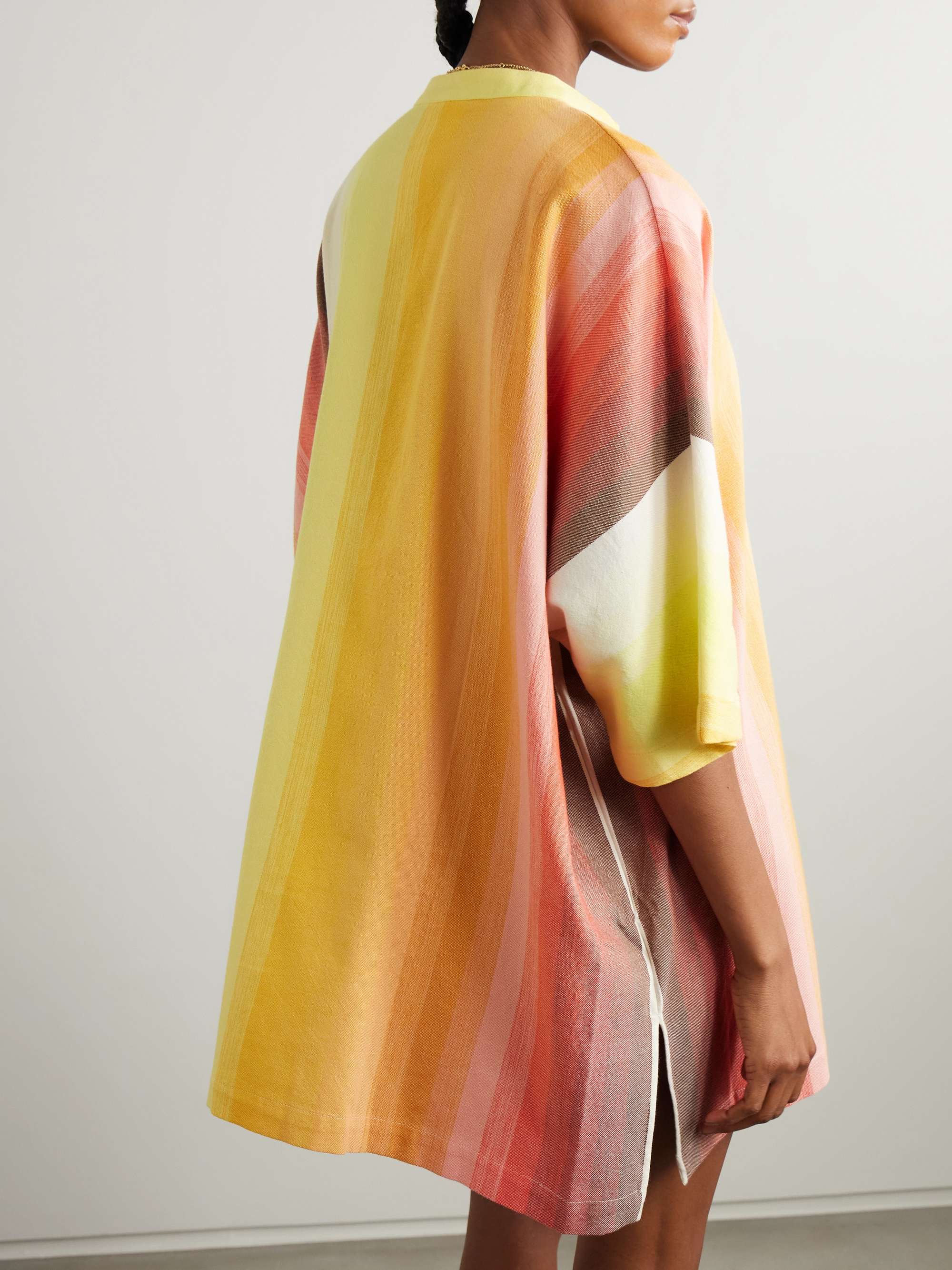 Striped cotton tunic view