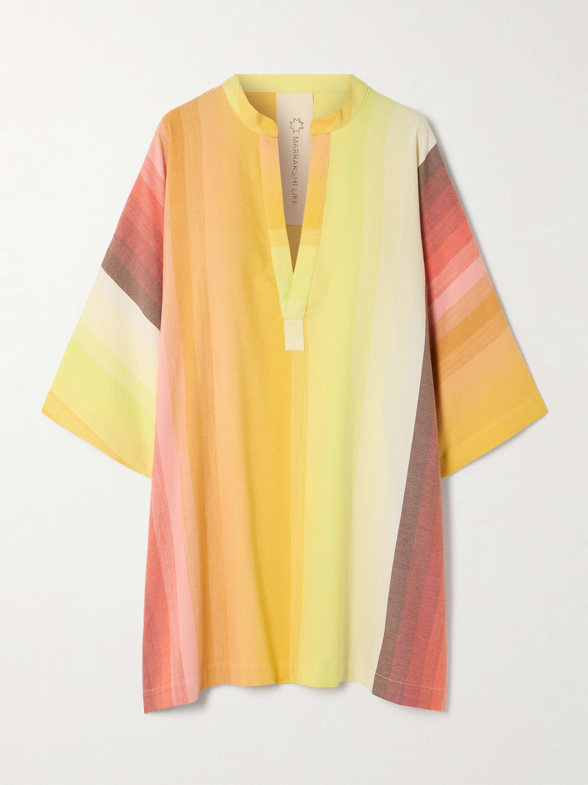 Striped cotton tunic view