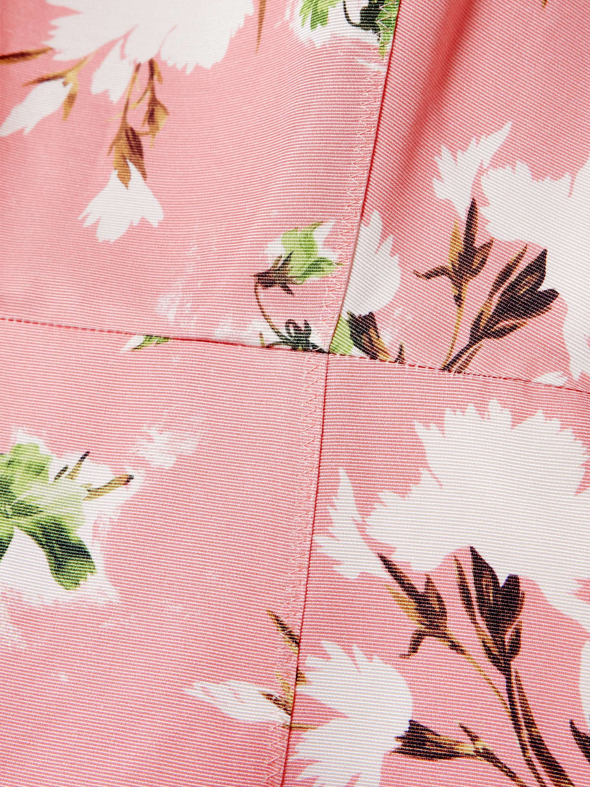 Floral-print cotton-blend faille midi dress view