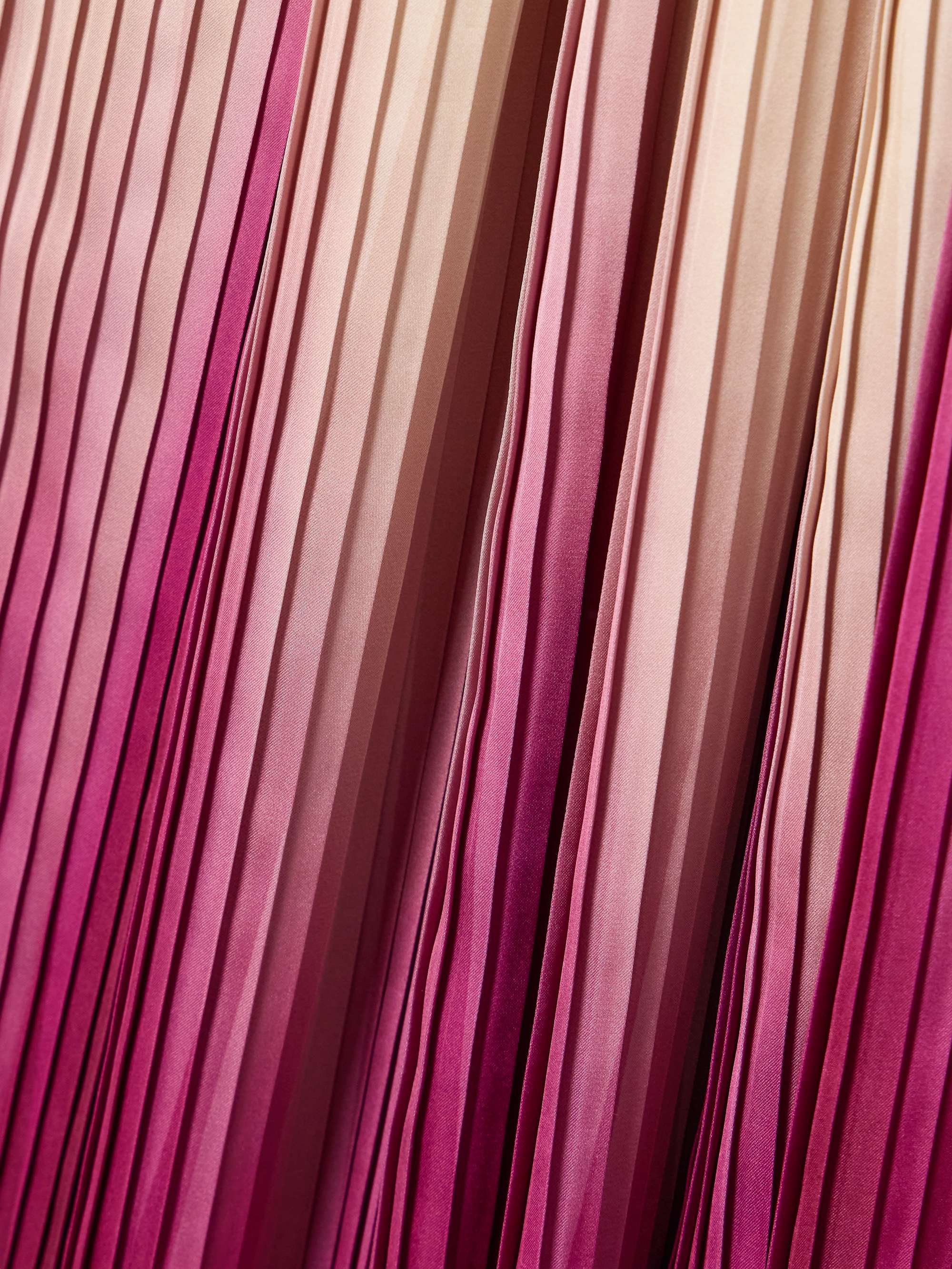 Ombré plissé-taffeta gown view