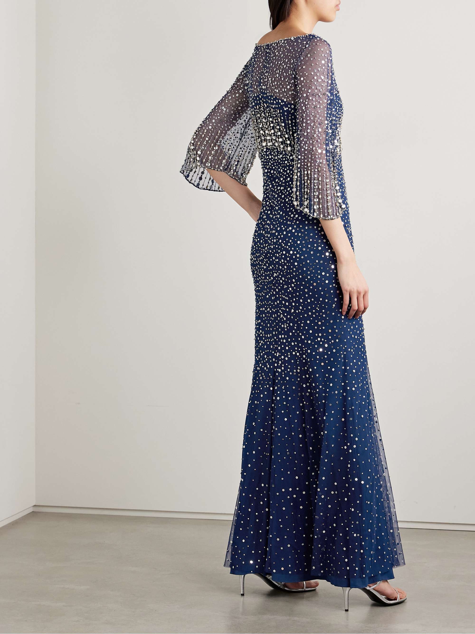 Kiya embellished tulle gown view