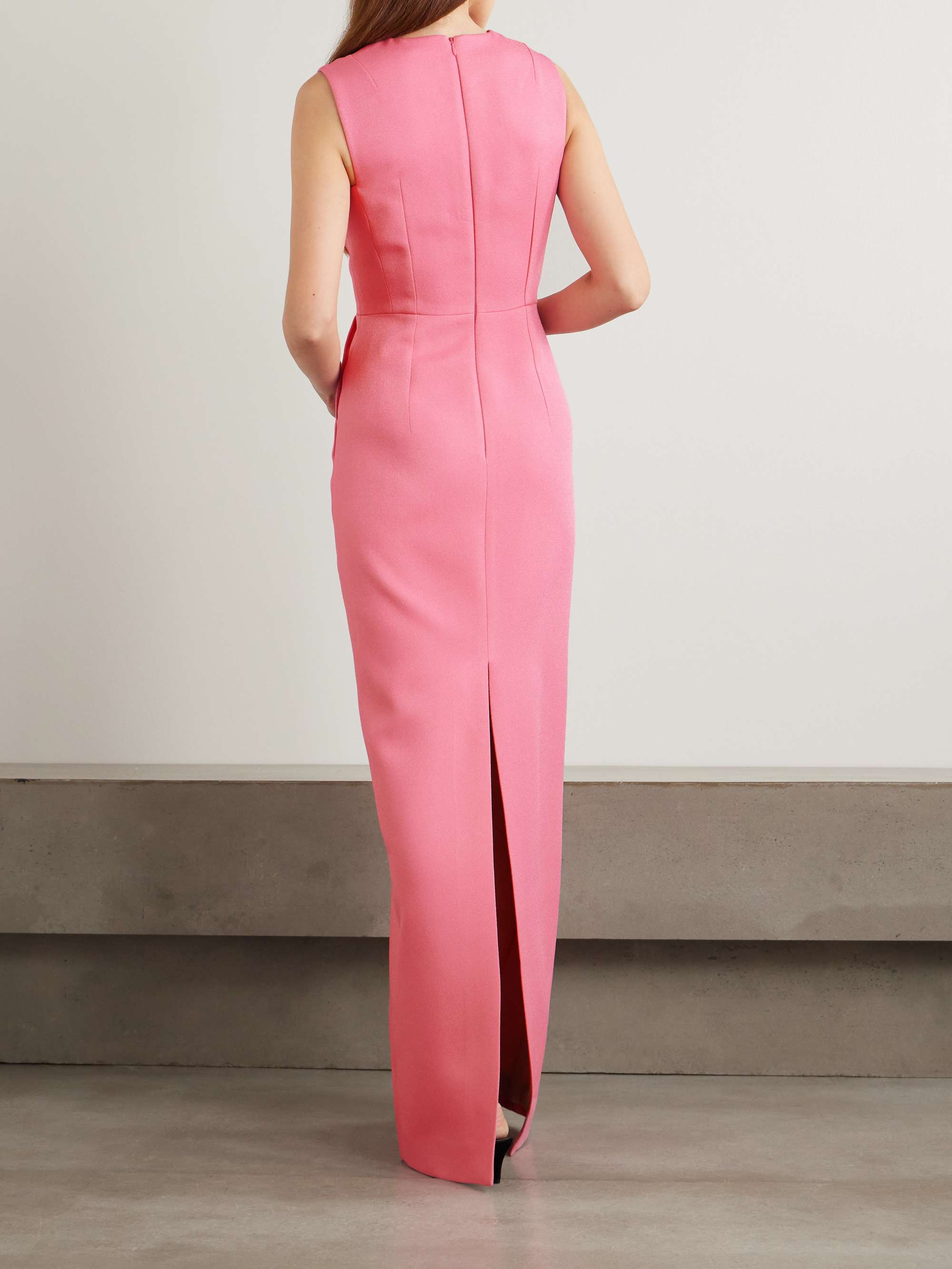 Juulia asymmetric crepe gown view