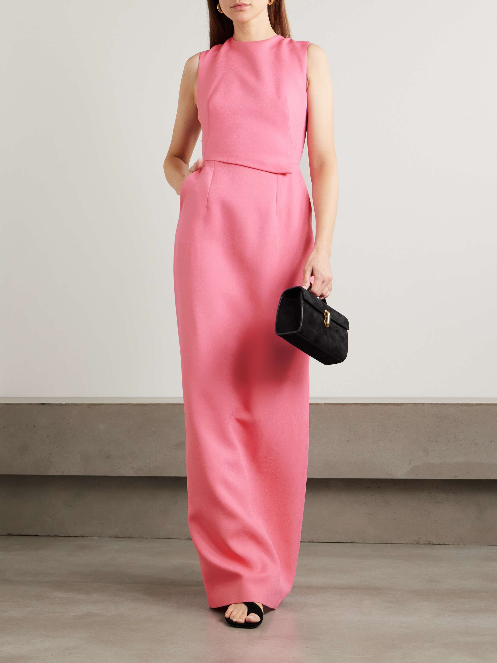 Juulia asymmetric crepe gown view
