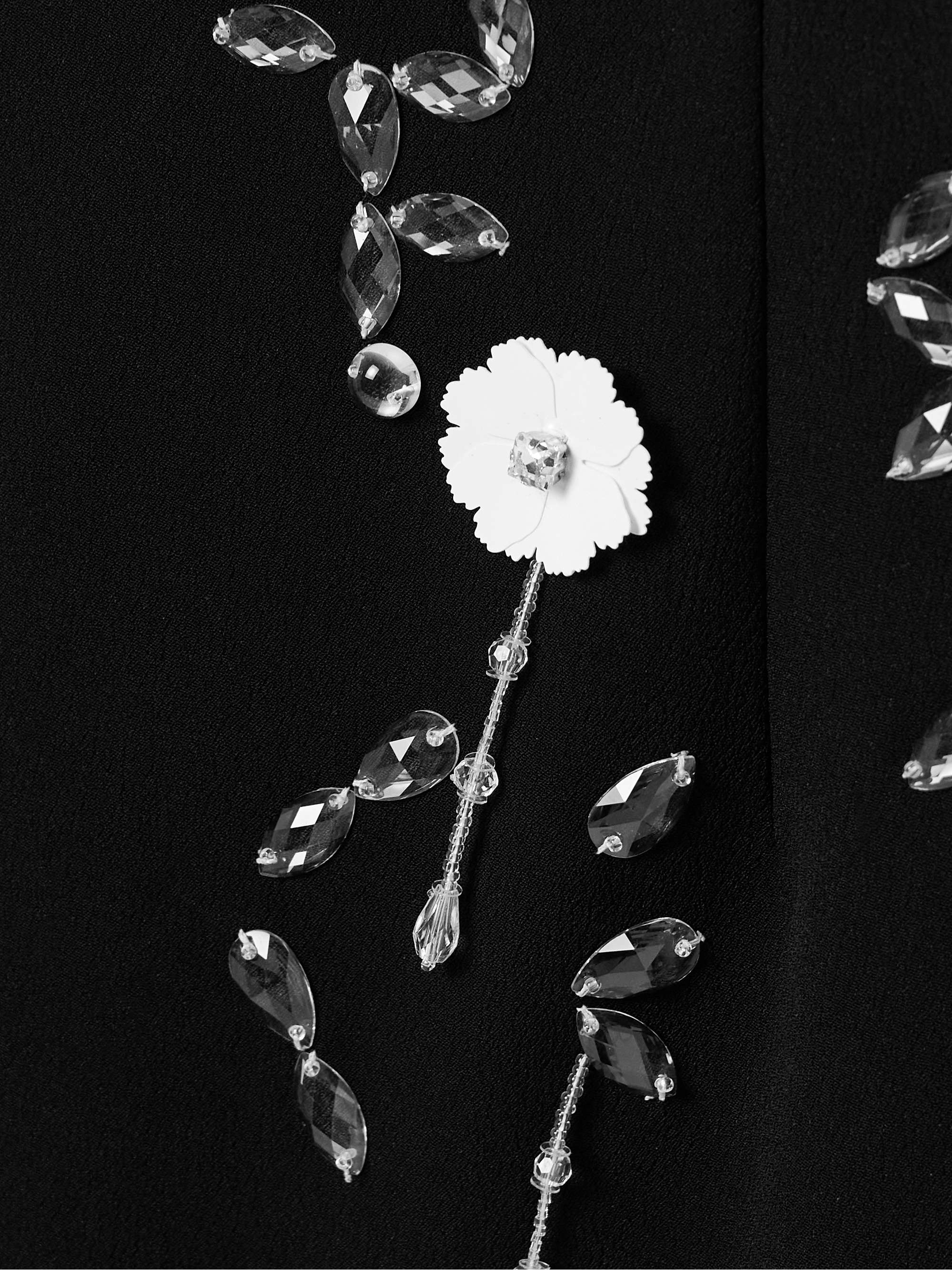 Cappia embellished crepe midi dress view