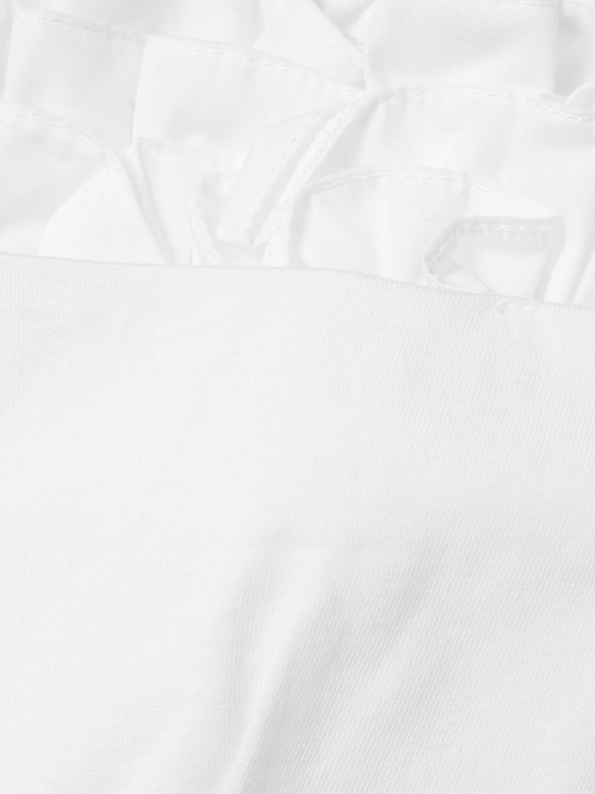 Ruffled cotton-jersey T-shirt view