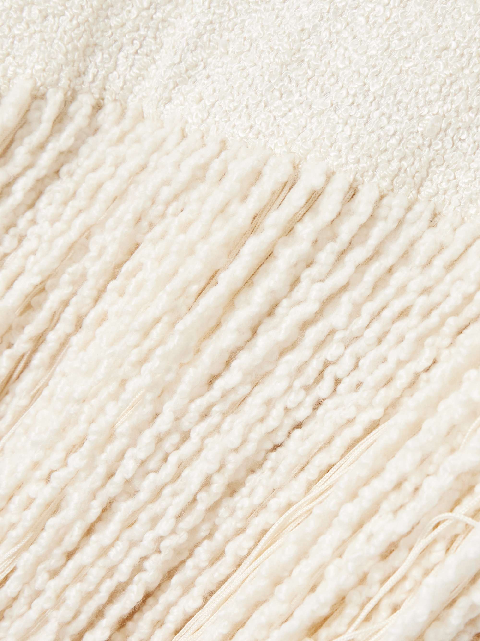 Awar fringed silk-bouclé maxi dress view