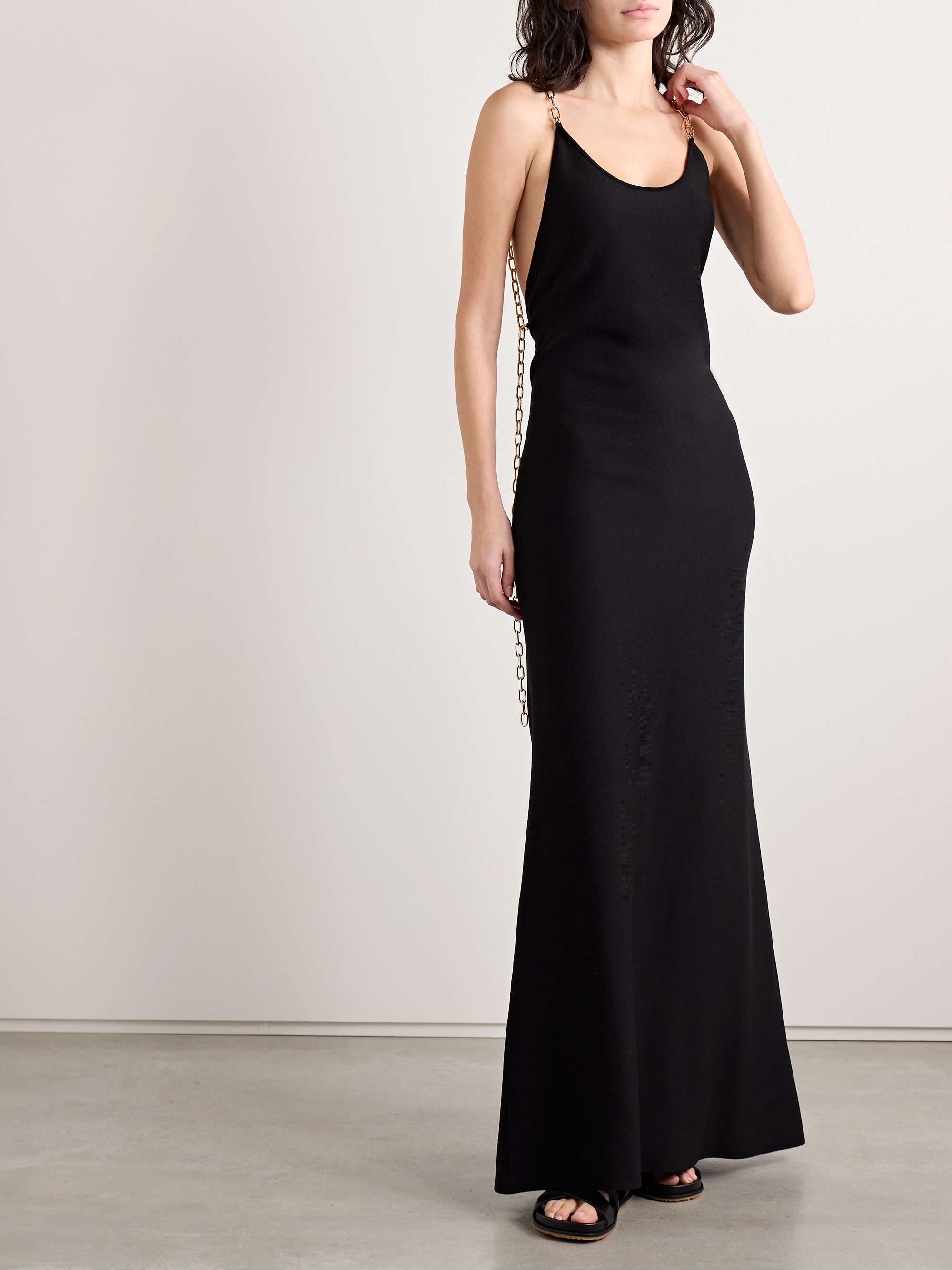 Adeona embellished silk maxi dress view