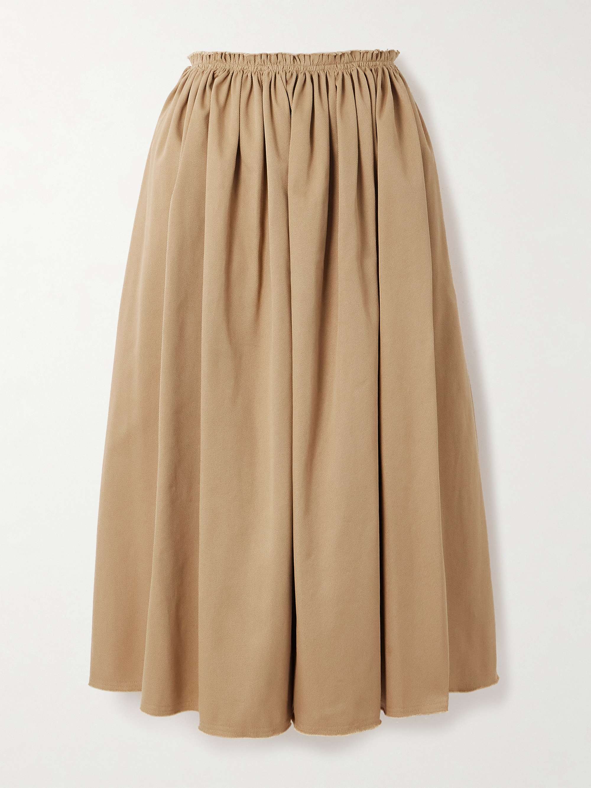 Chiara cotton-twill midi skirt view