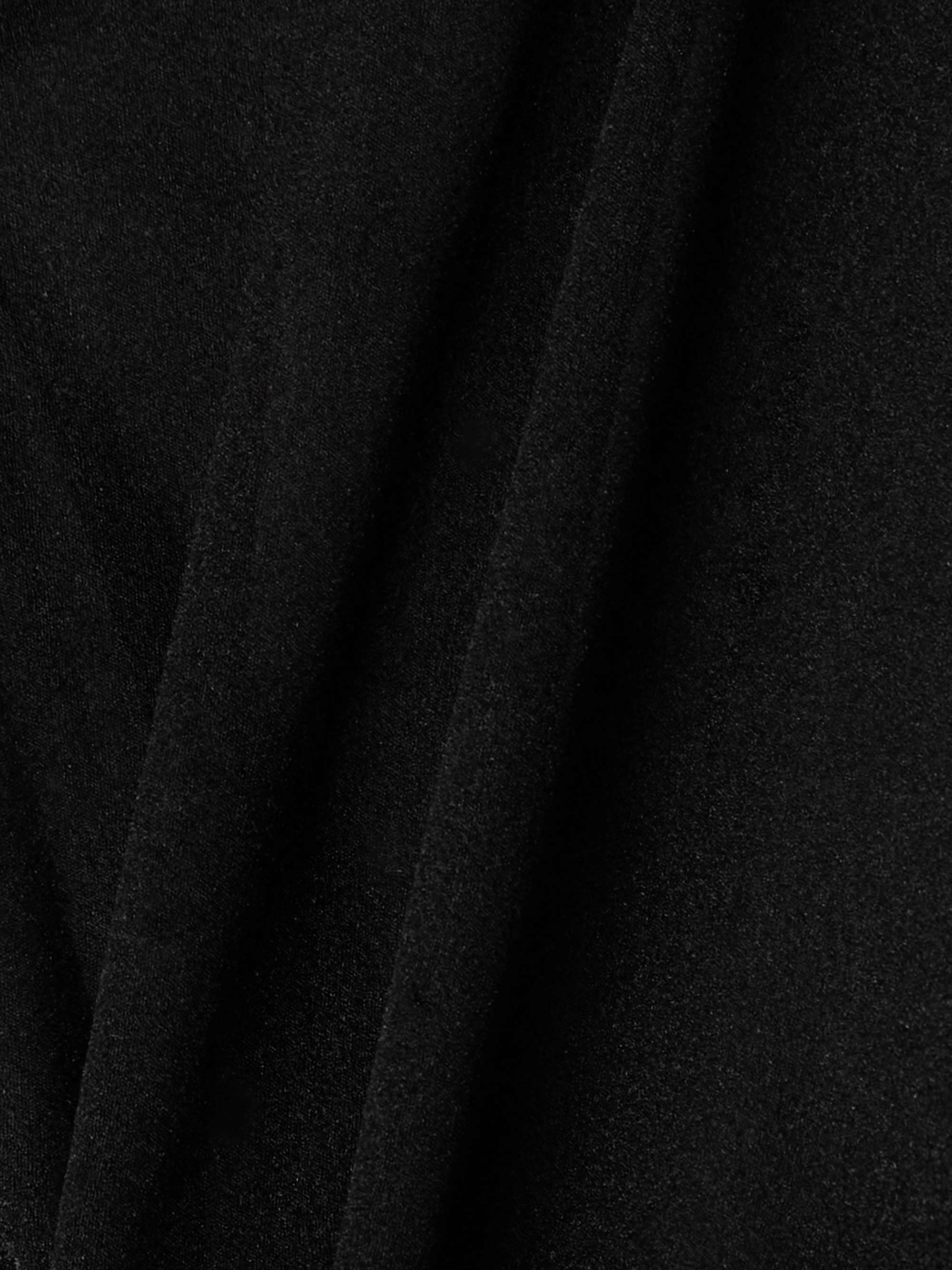 Lilith asymmetric gathered organza-jersey gown view