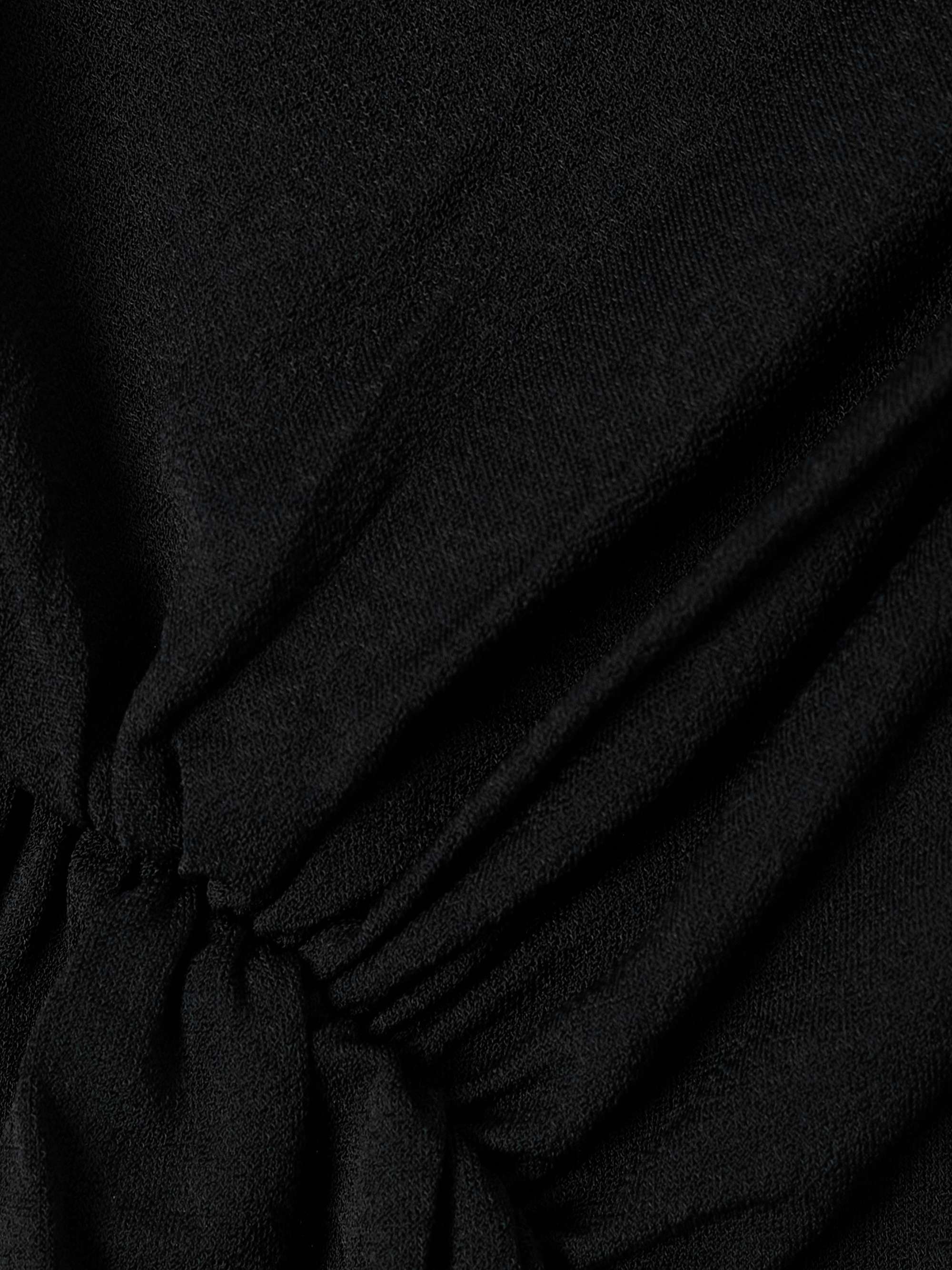 Sahara asymmetric gathered crepe-jersey top view