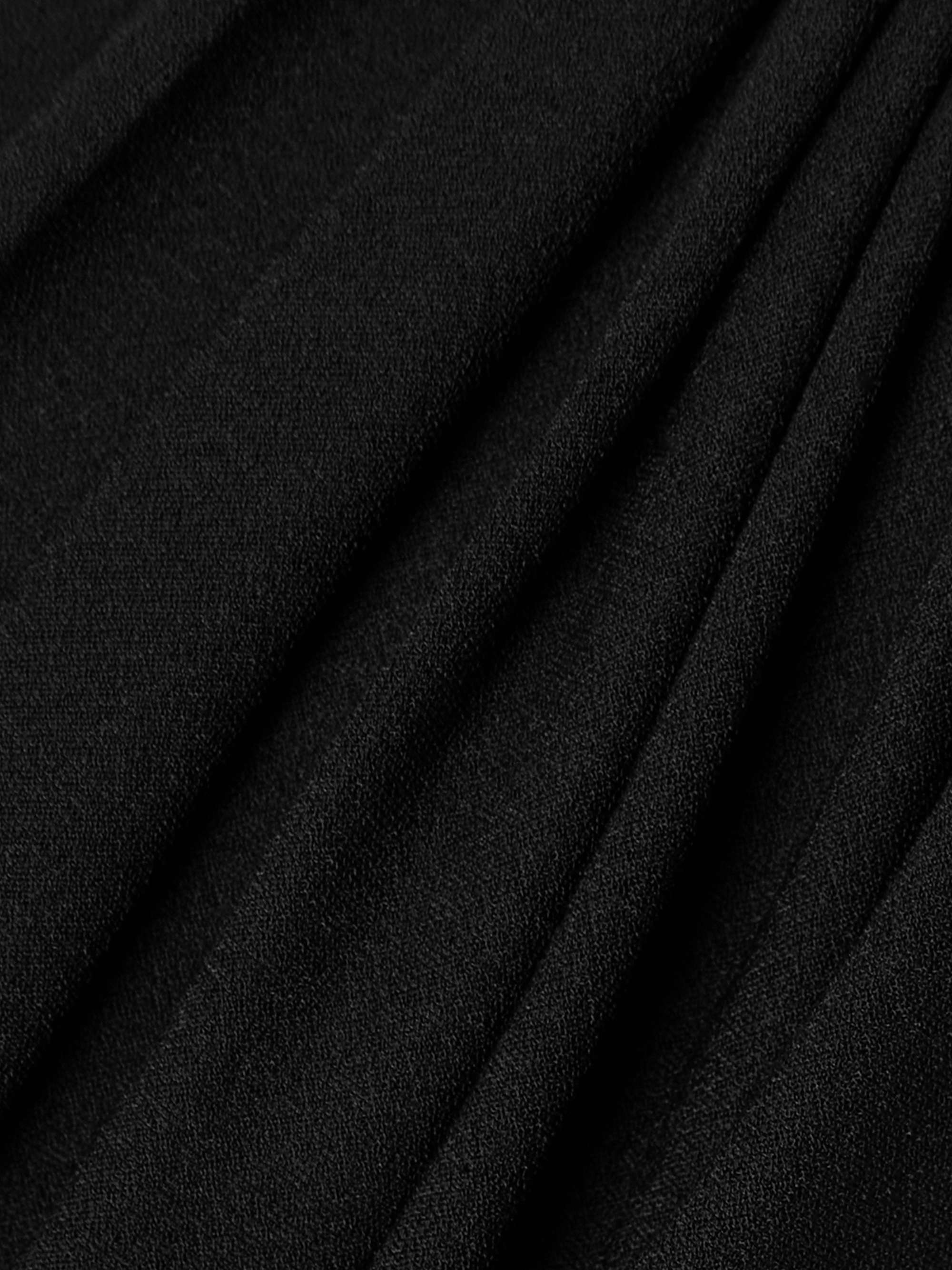Sahara asymmetric paneled gathered jersey gown view