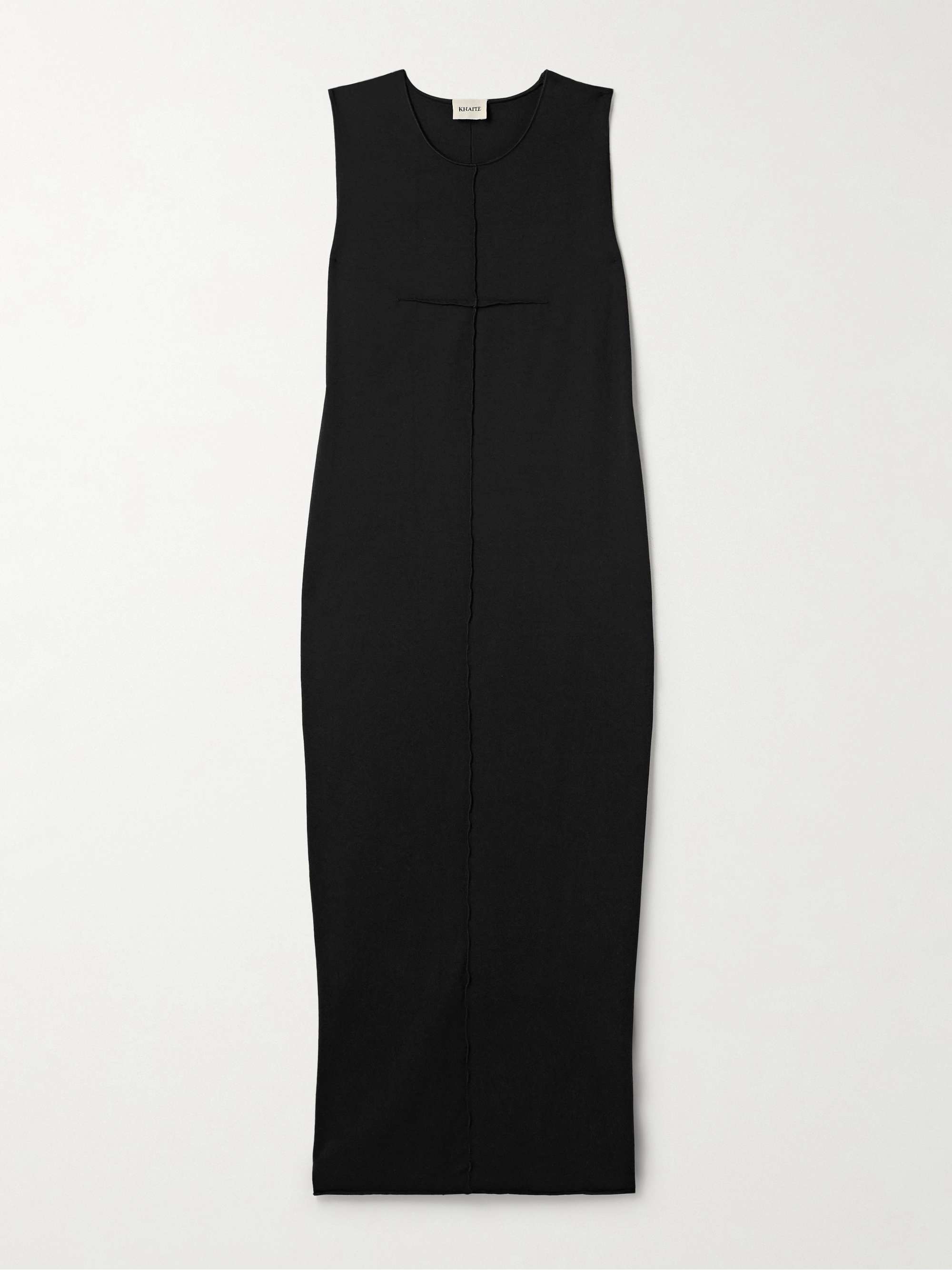 Hal paneled cotton-jersey midi dress view
