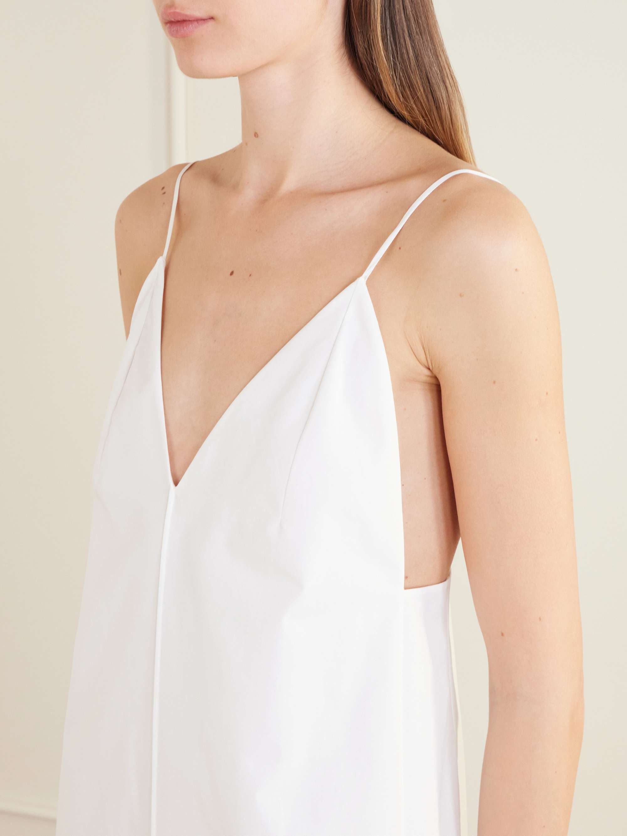 Tulula silk-poplin maxi dress view