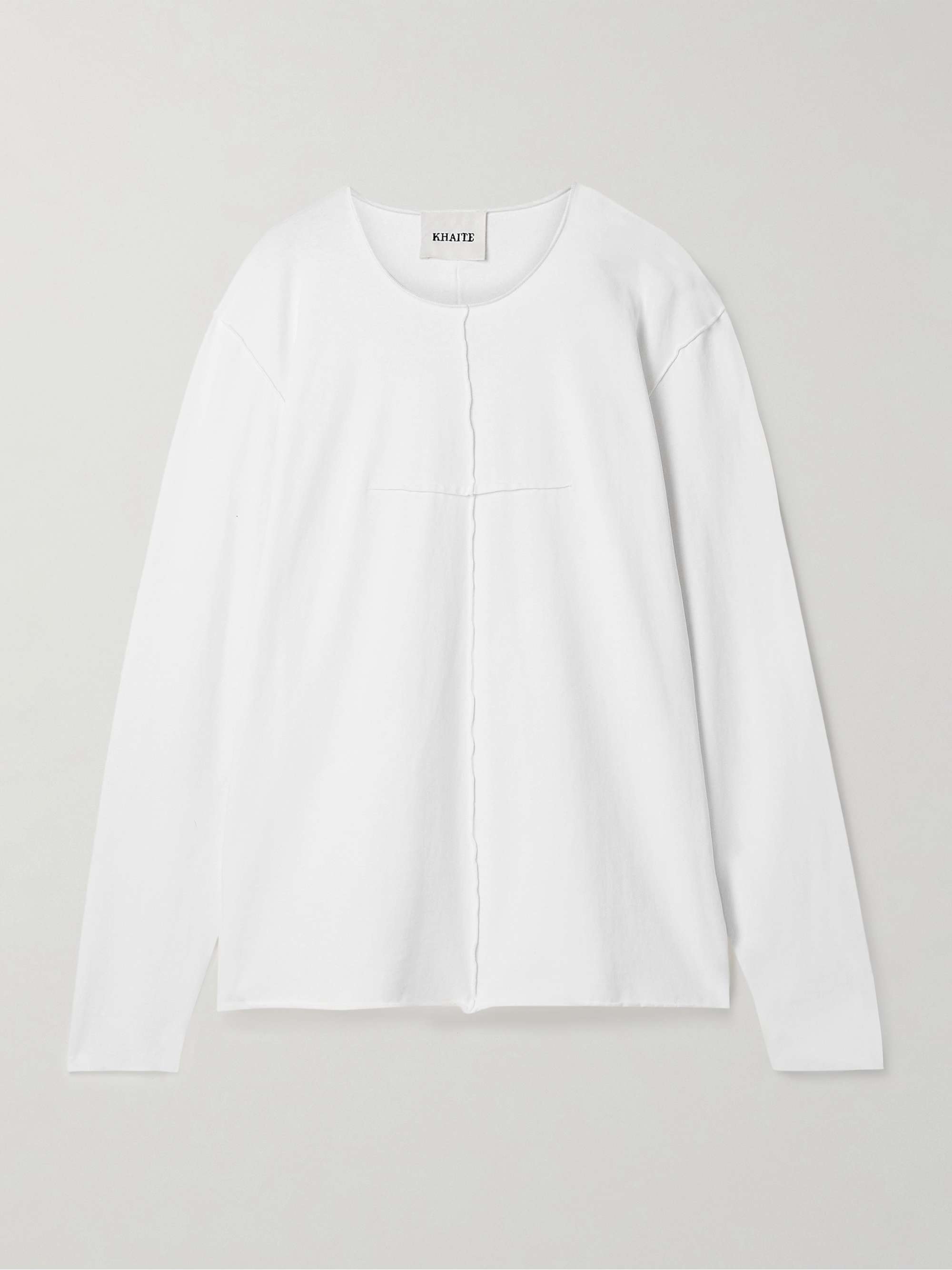 Kit paneled cotton-jersey T-shirt view