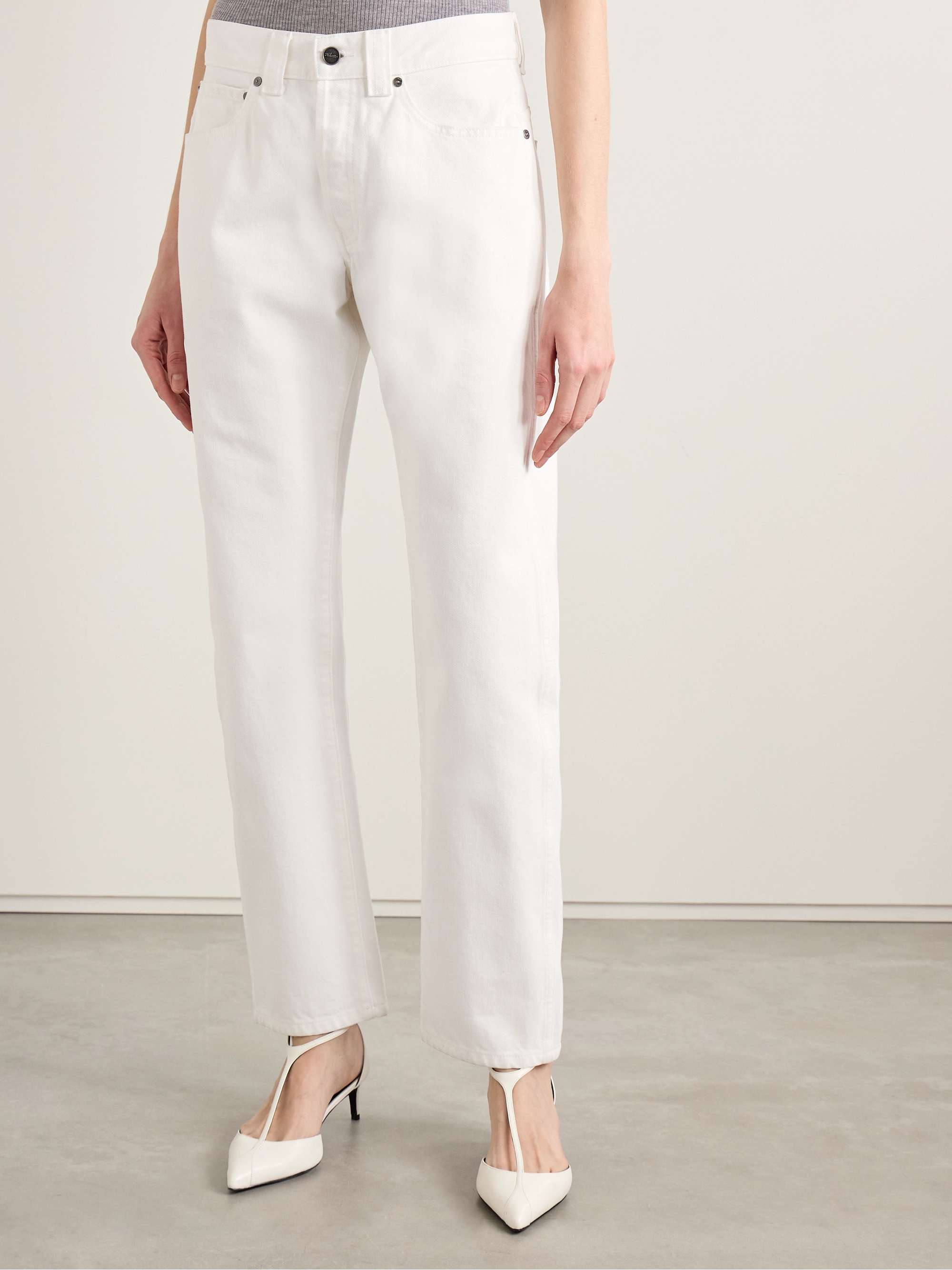 Callum mid-rise straight-leg jeans view