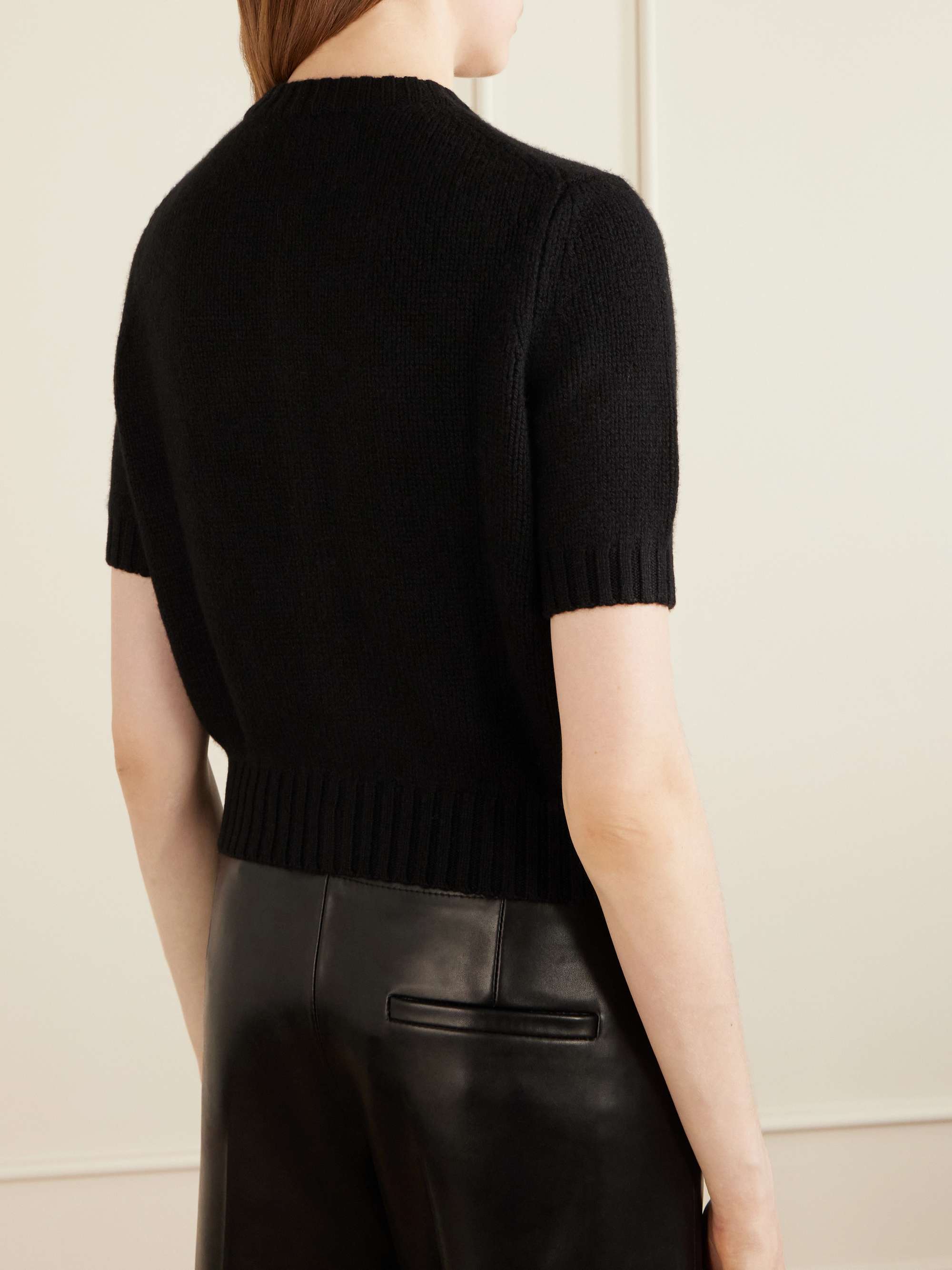 Nora cropped cashmere cardigan view
