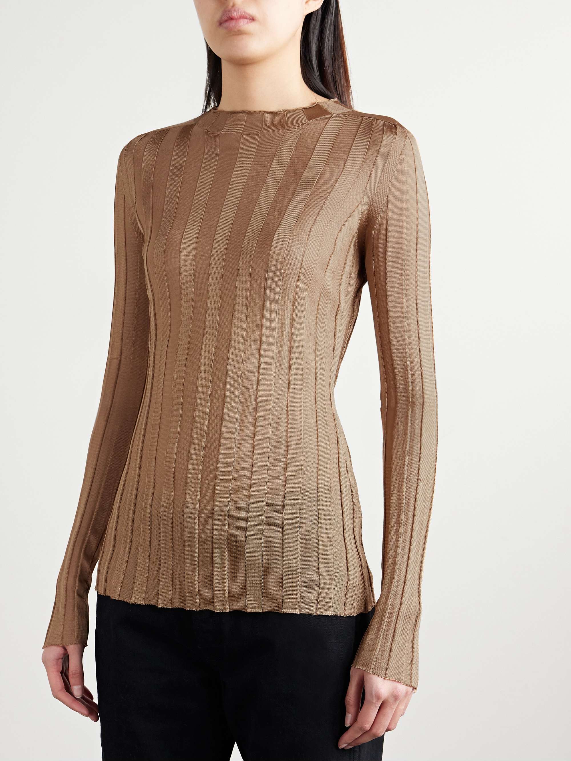 Cosette ribbed-knit top view