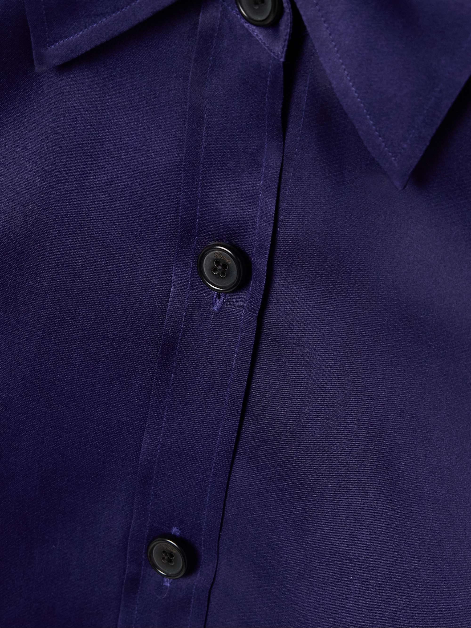 Herschel oversized silk-organza shirt view