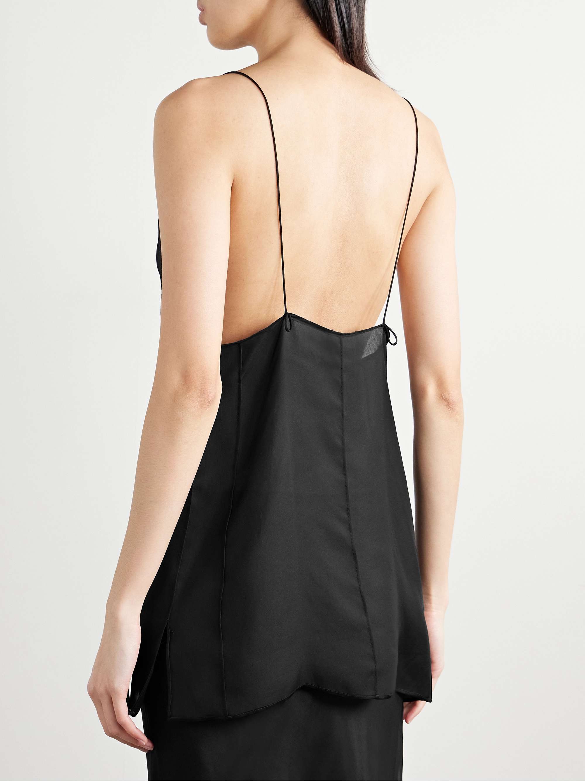 Talsie silk-organza tank view