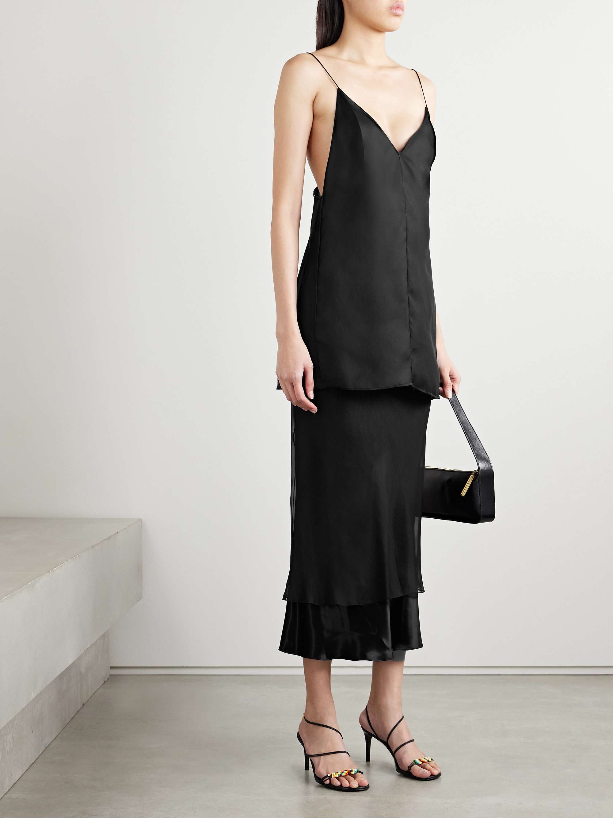 Talsie silk-organza tank view