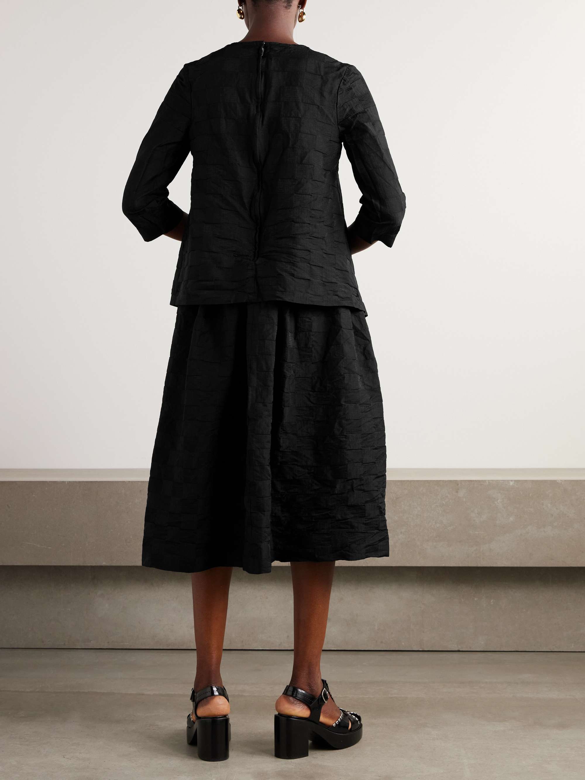 Jacquard midi dress view