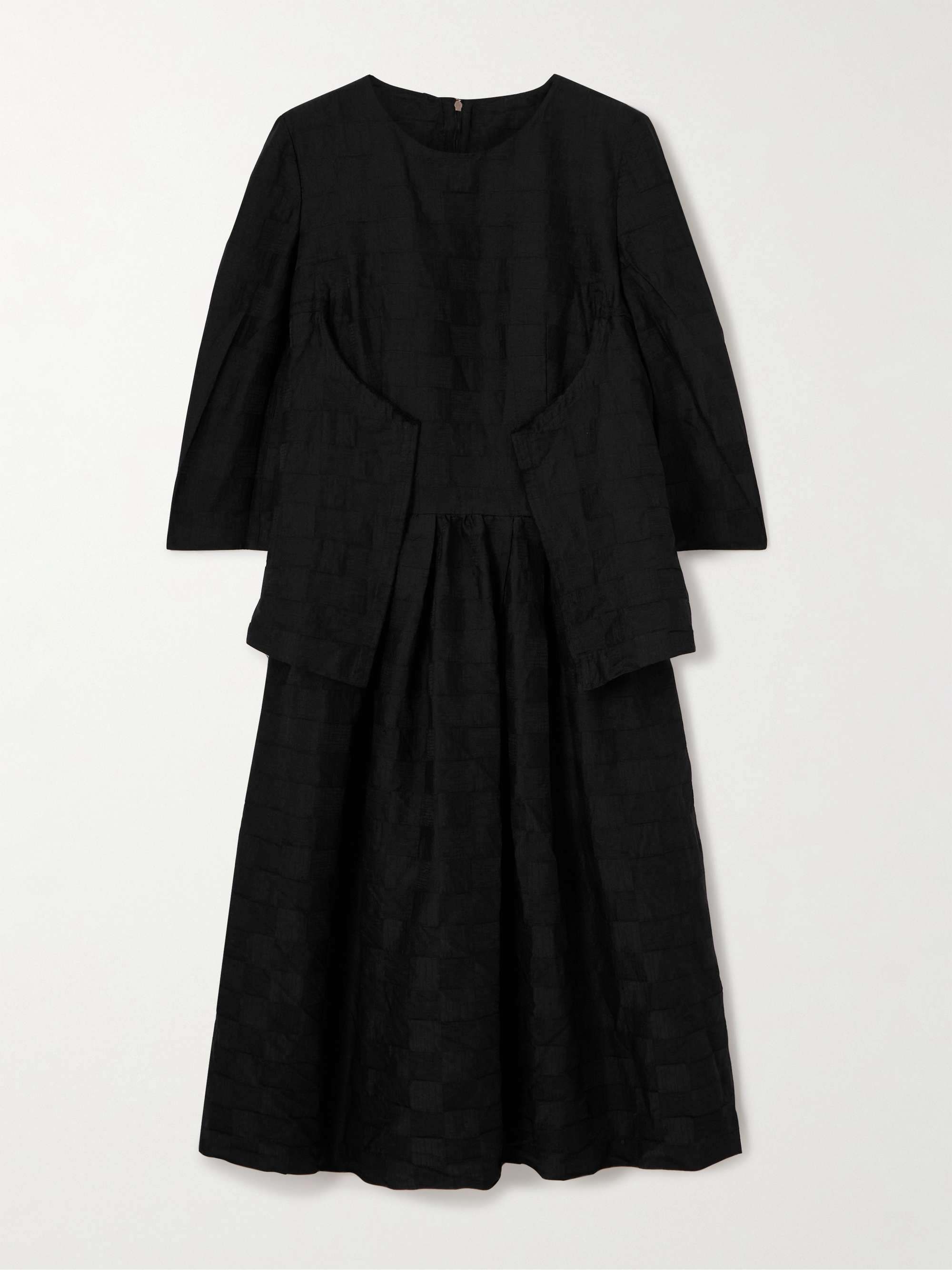 Jacquard midi dress view