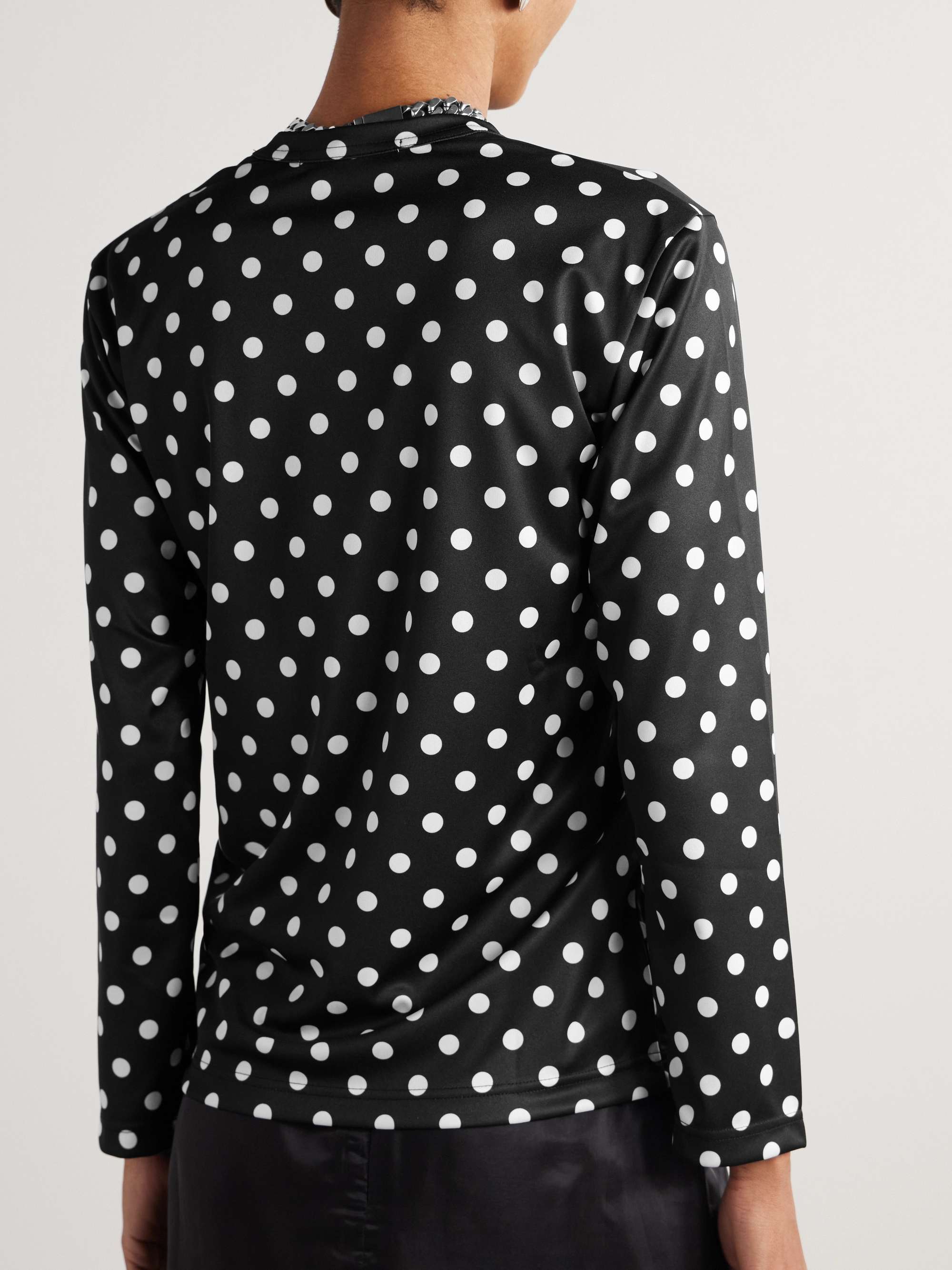 Polka-dot jersey T-shirt view