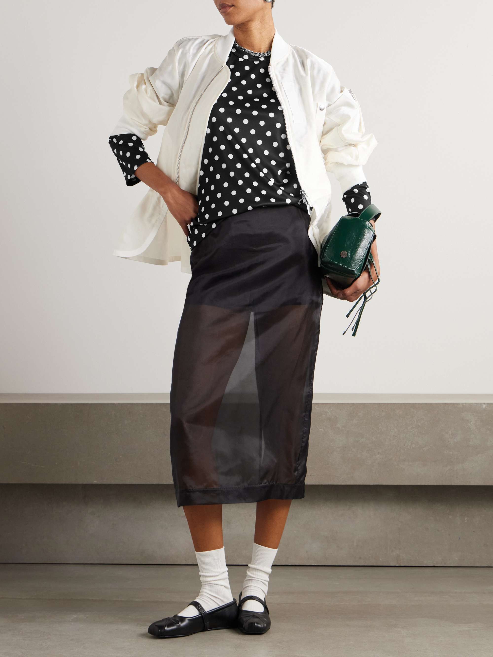 Polka-dot jersey T-shirt view