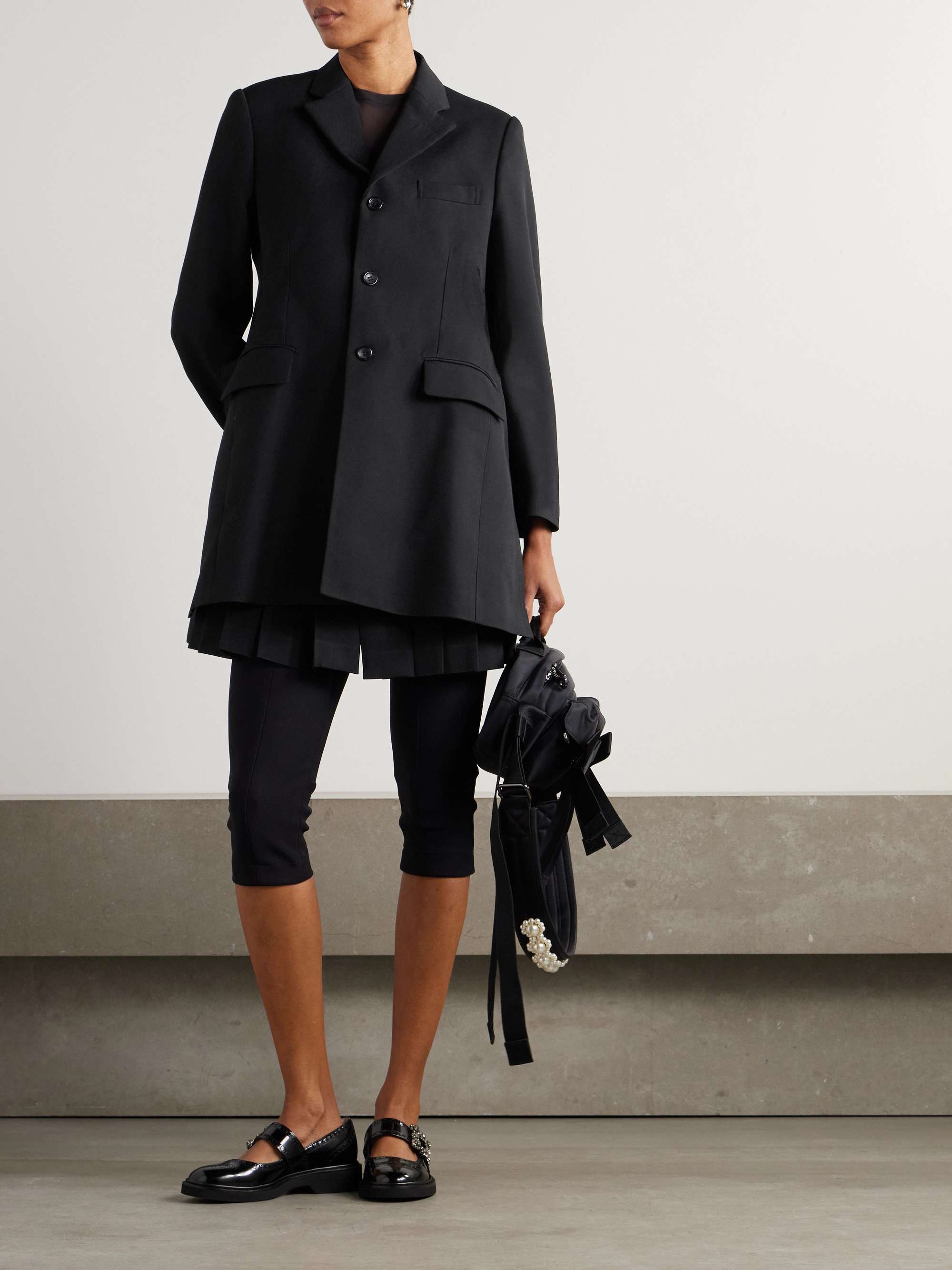 Wool-twill blazer view