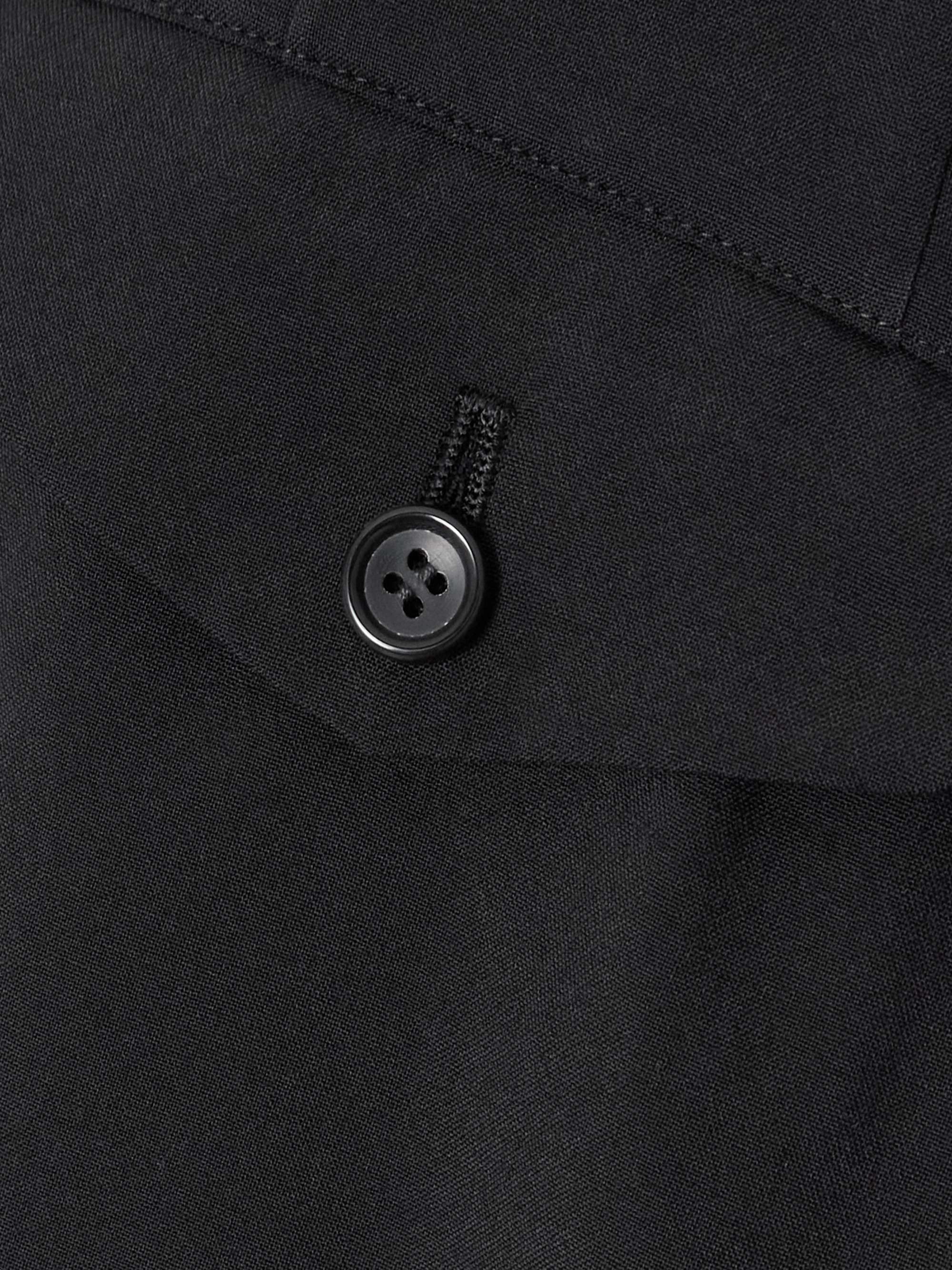 Pleated wool culottes view