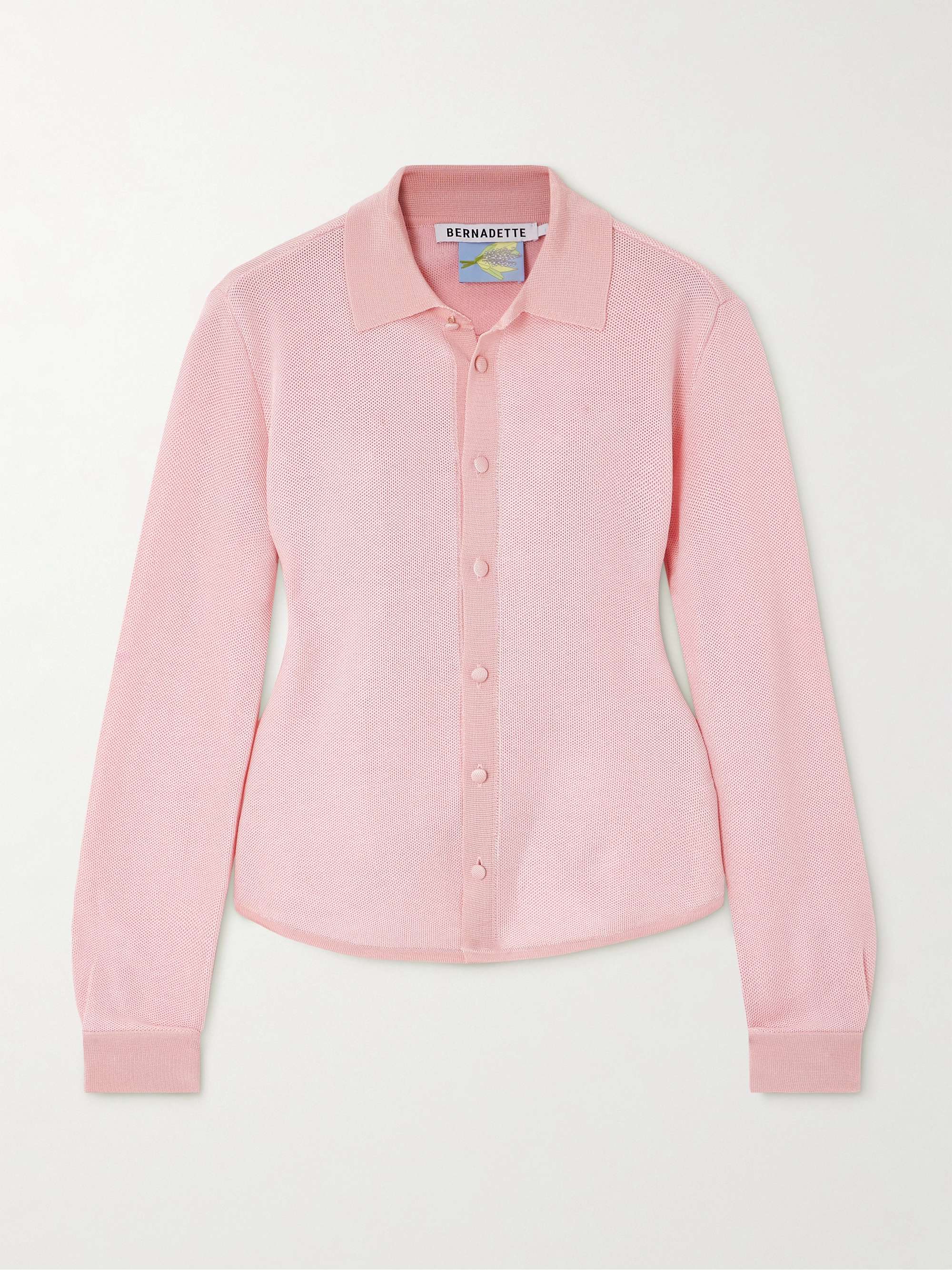 Tina piqué cardigan view