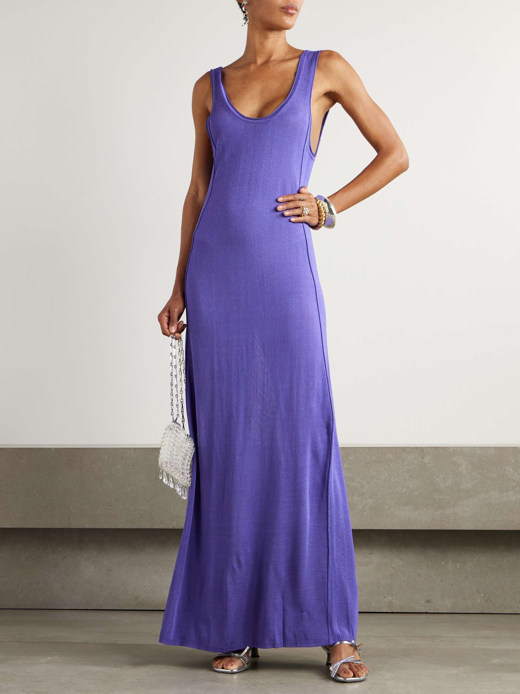 Knitted maxi dress view