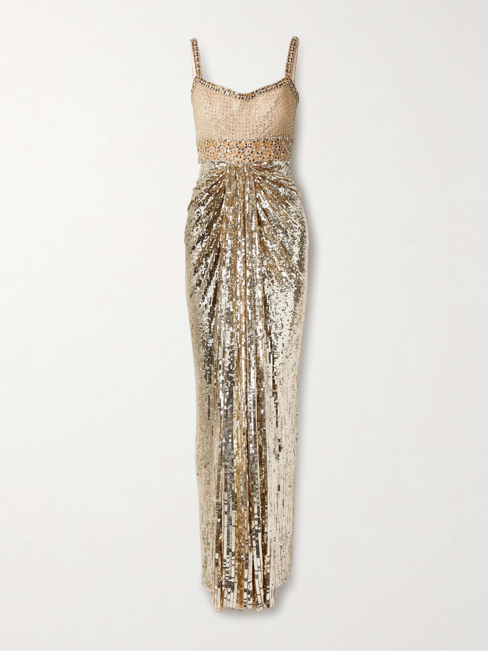 Only You draped embellished tulle gown view