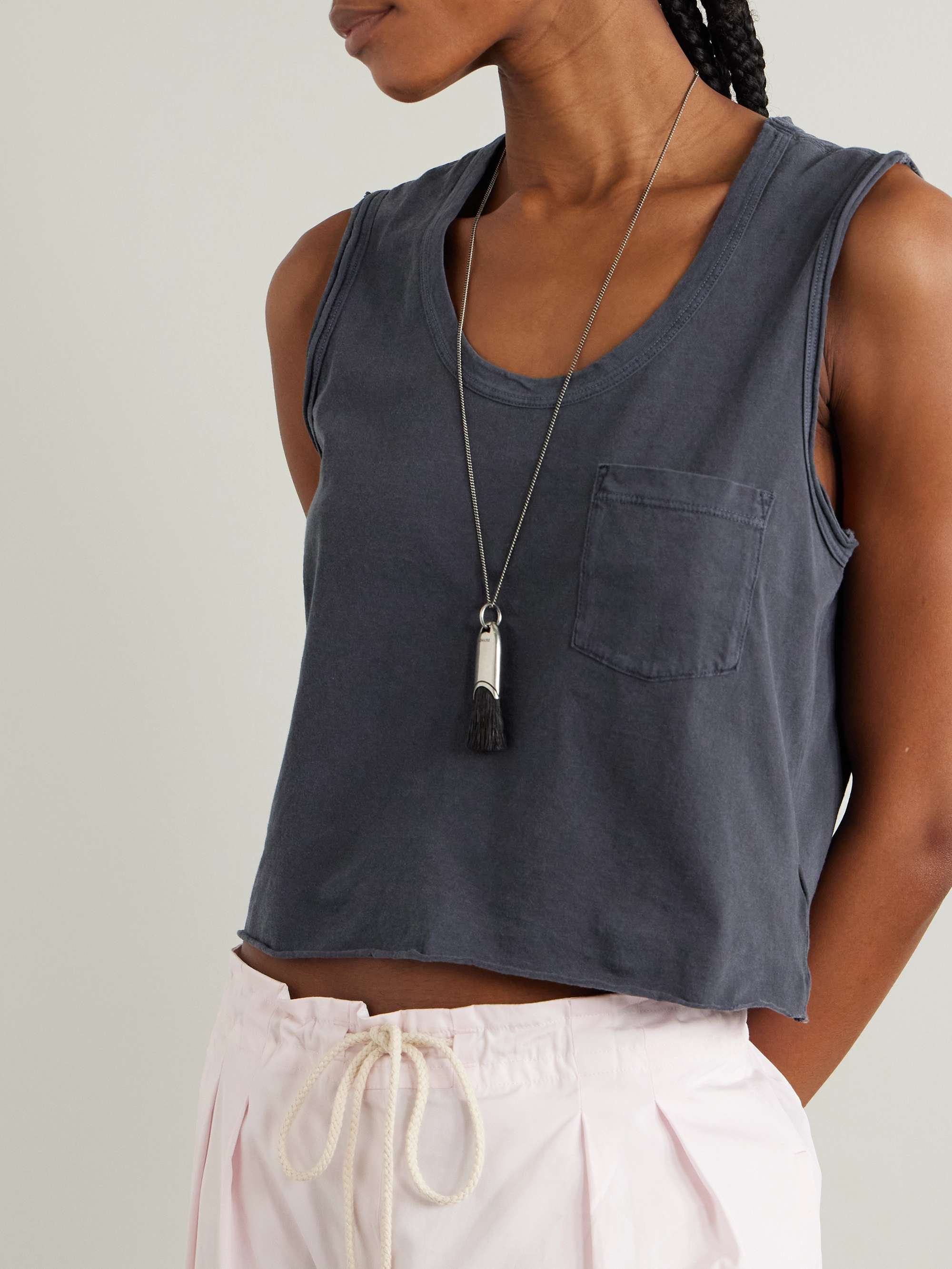 Vintage distressed cotton-jersey tank view