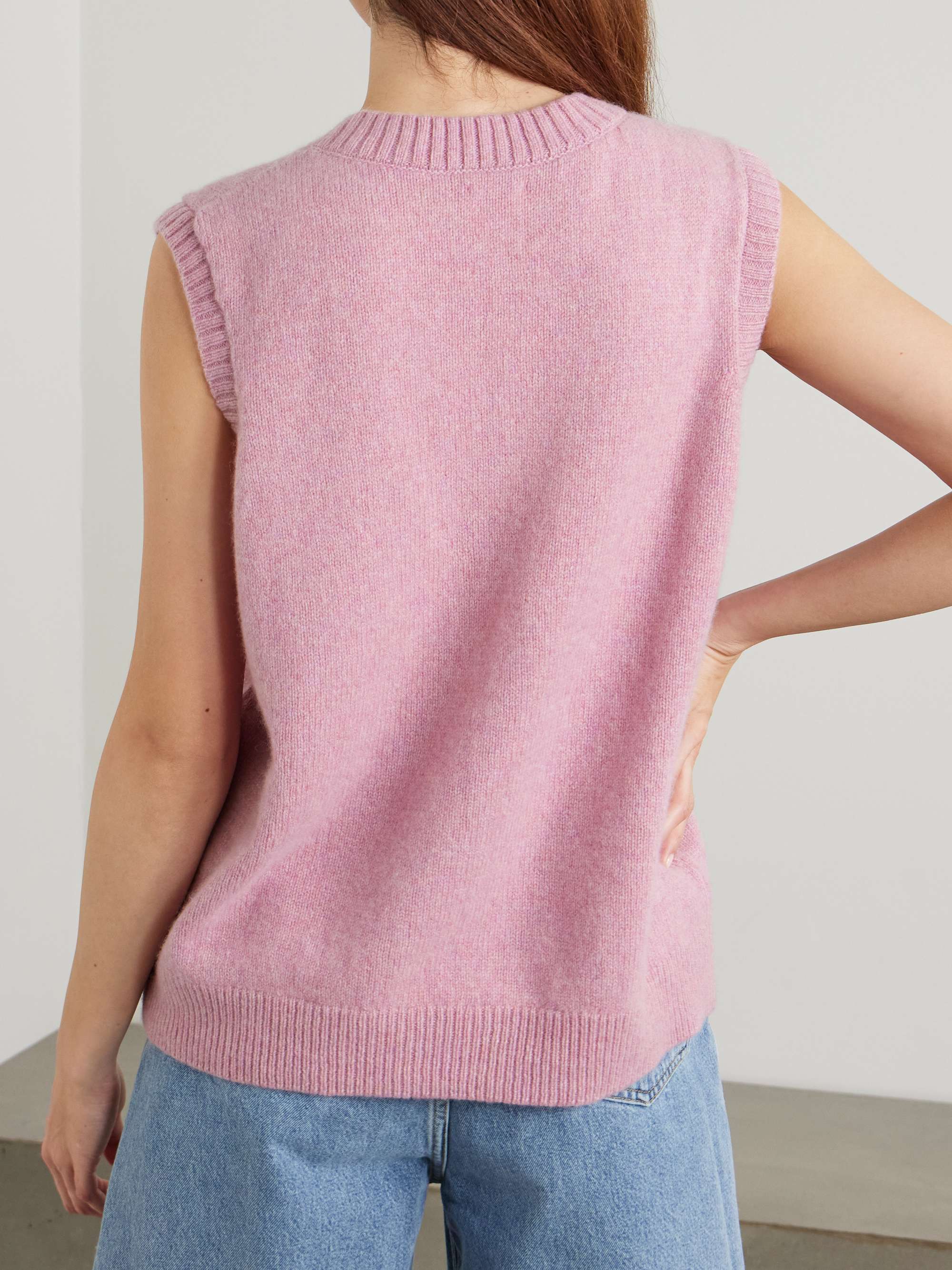 Stevie oversized cashmere vest view
