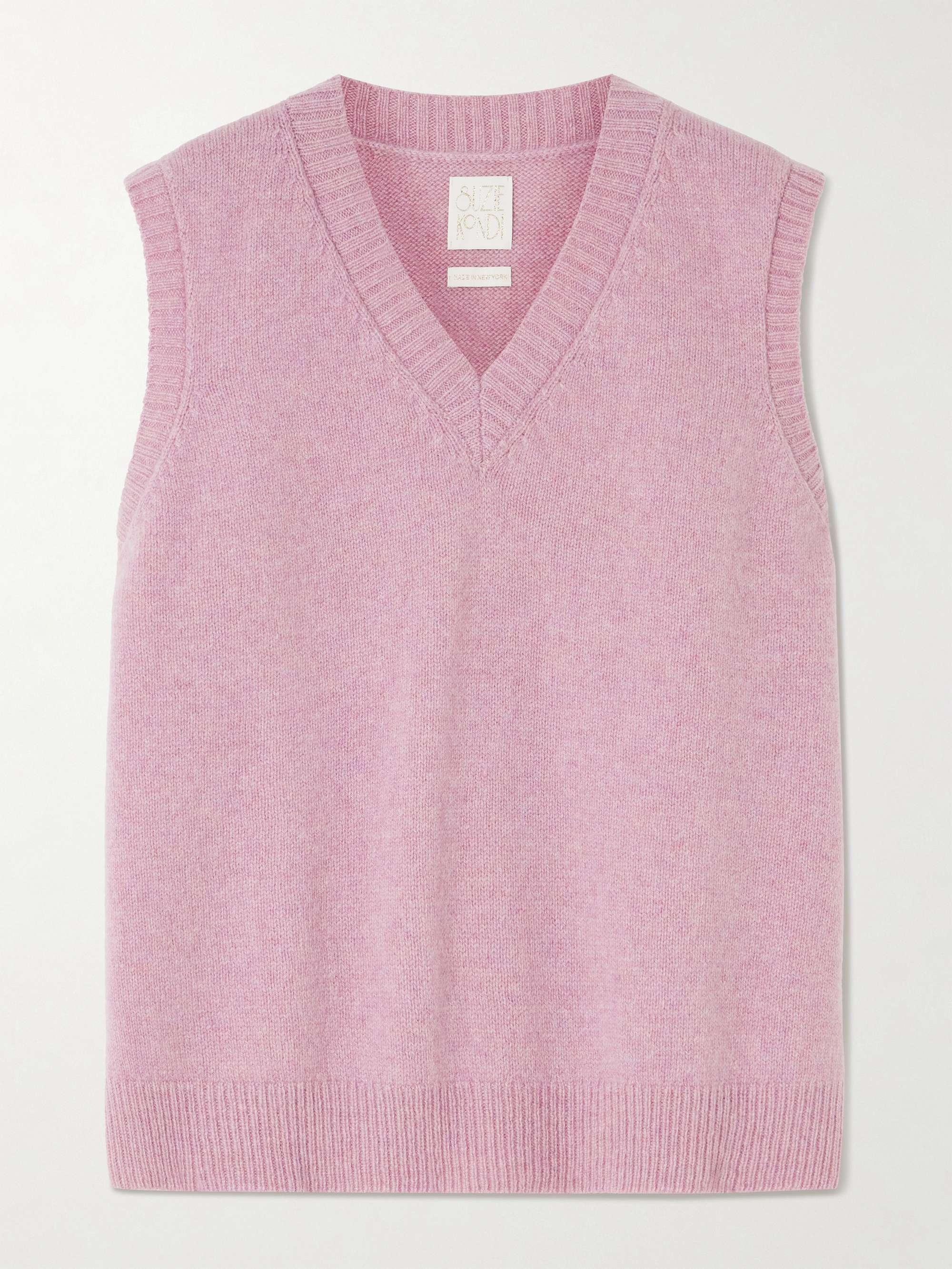 Stevie oversized cashmere vest view