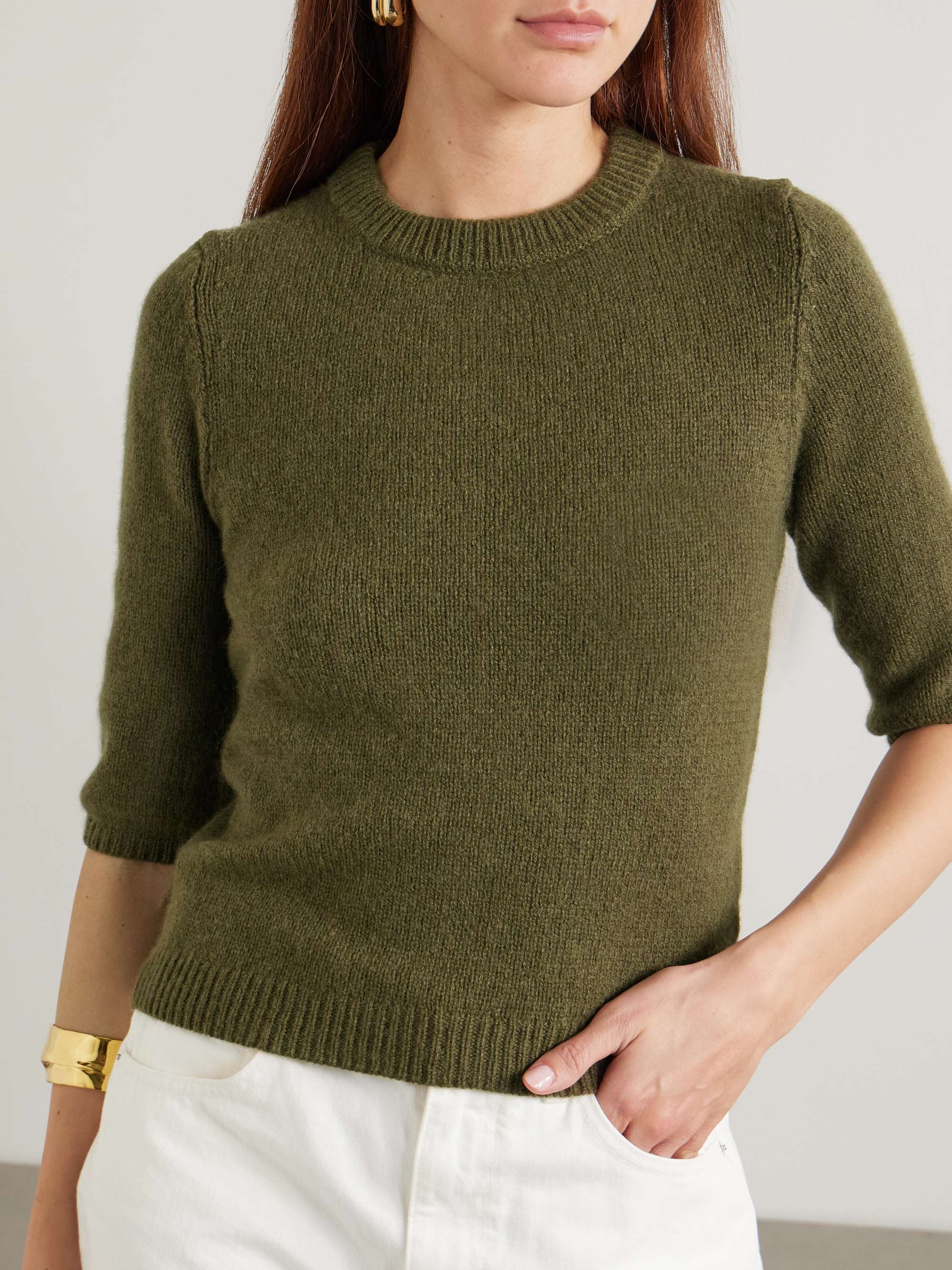 Ella cropped cashmere sweater view